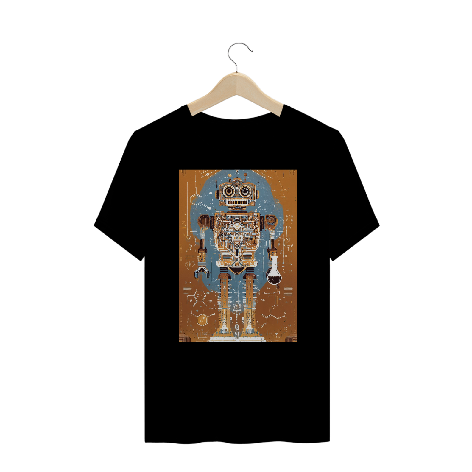 Camiseta Nerd Robô Mecânico