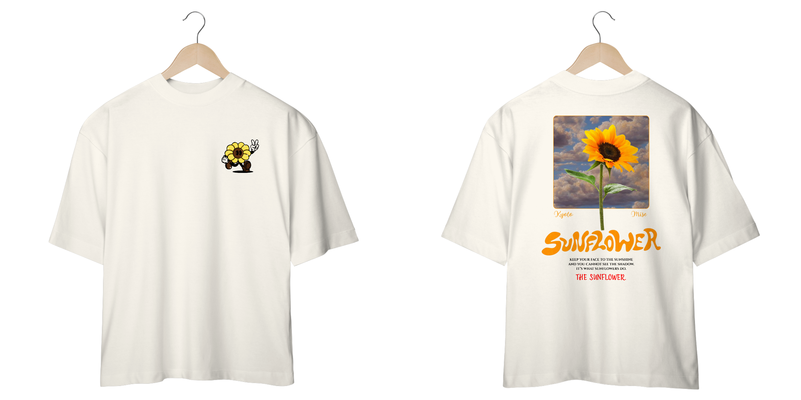 Camiseta Oversized - Kyoto Sunflower