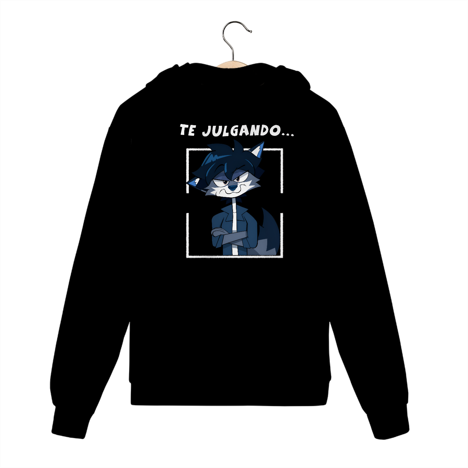 Nome do produto: Te Julgando — Moletom Prime Com Zíper (Zip Hoodie)