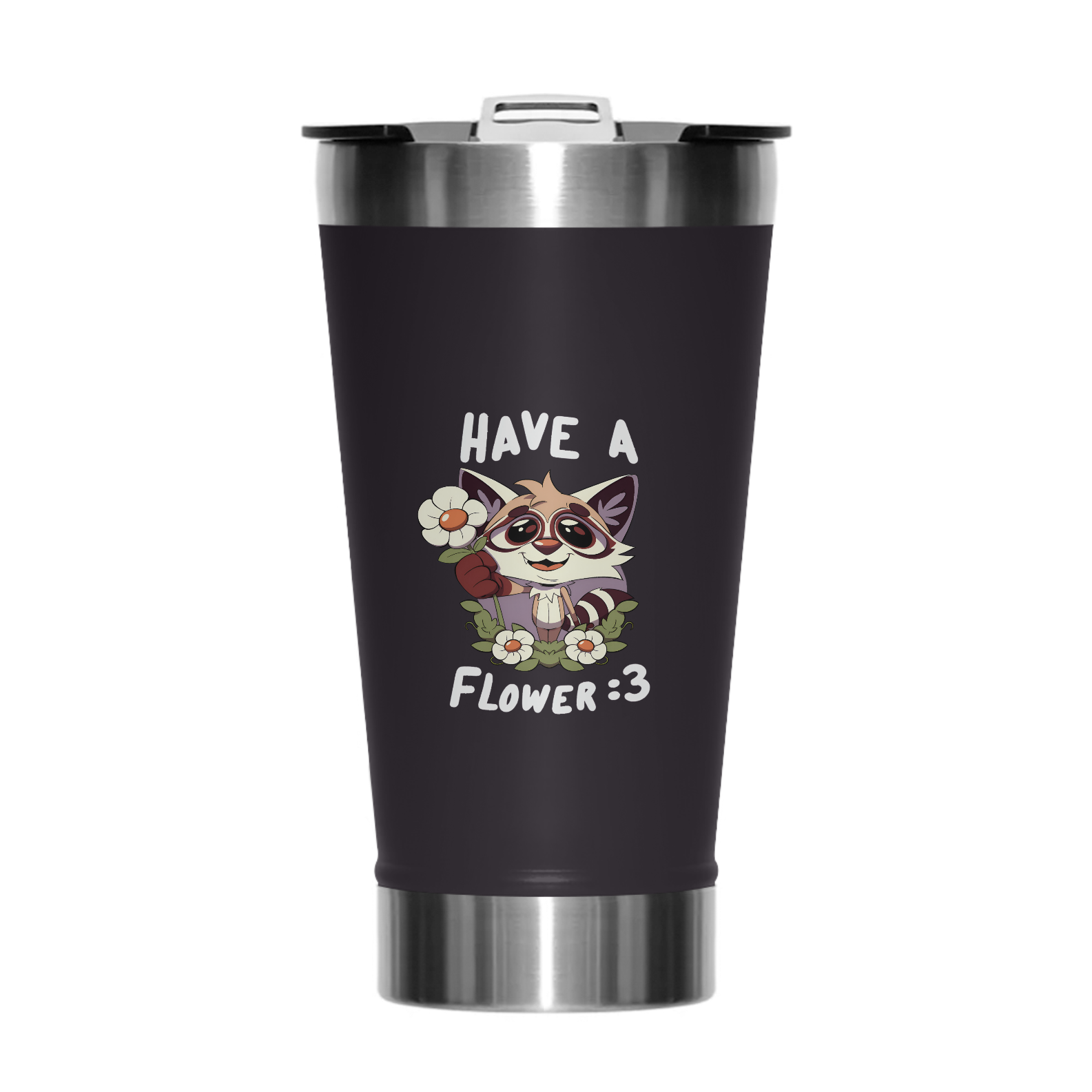 Nome do produto: Have a Flower — Copo Térmico (Tumbler 473ml)