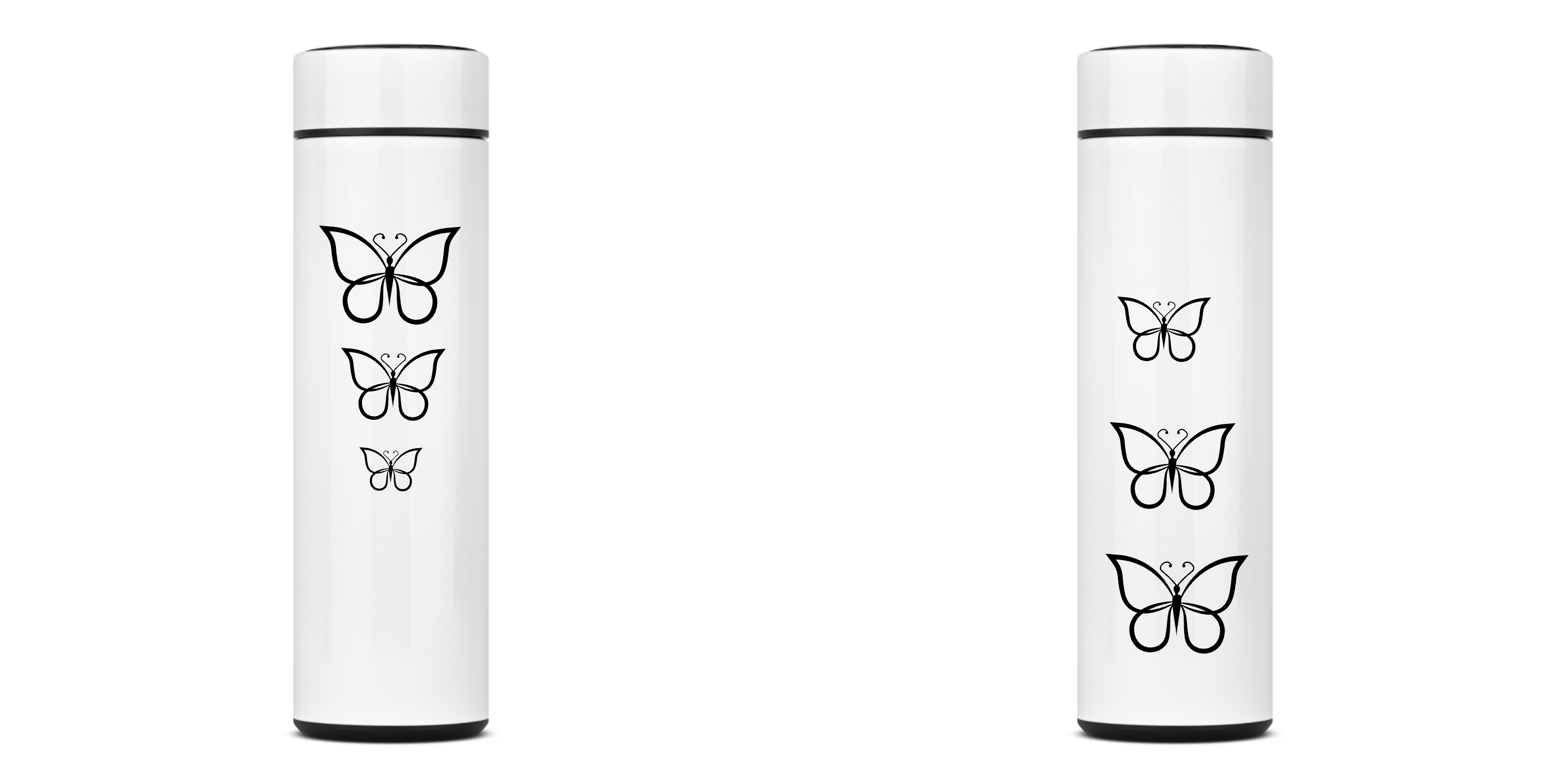 Nome do produto: Garrafa térmica estilo Borboleta 