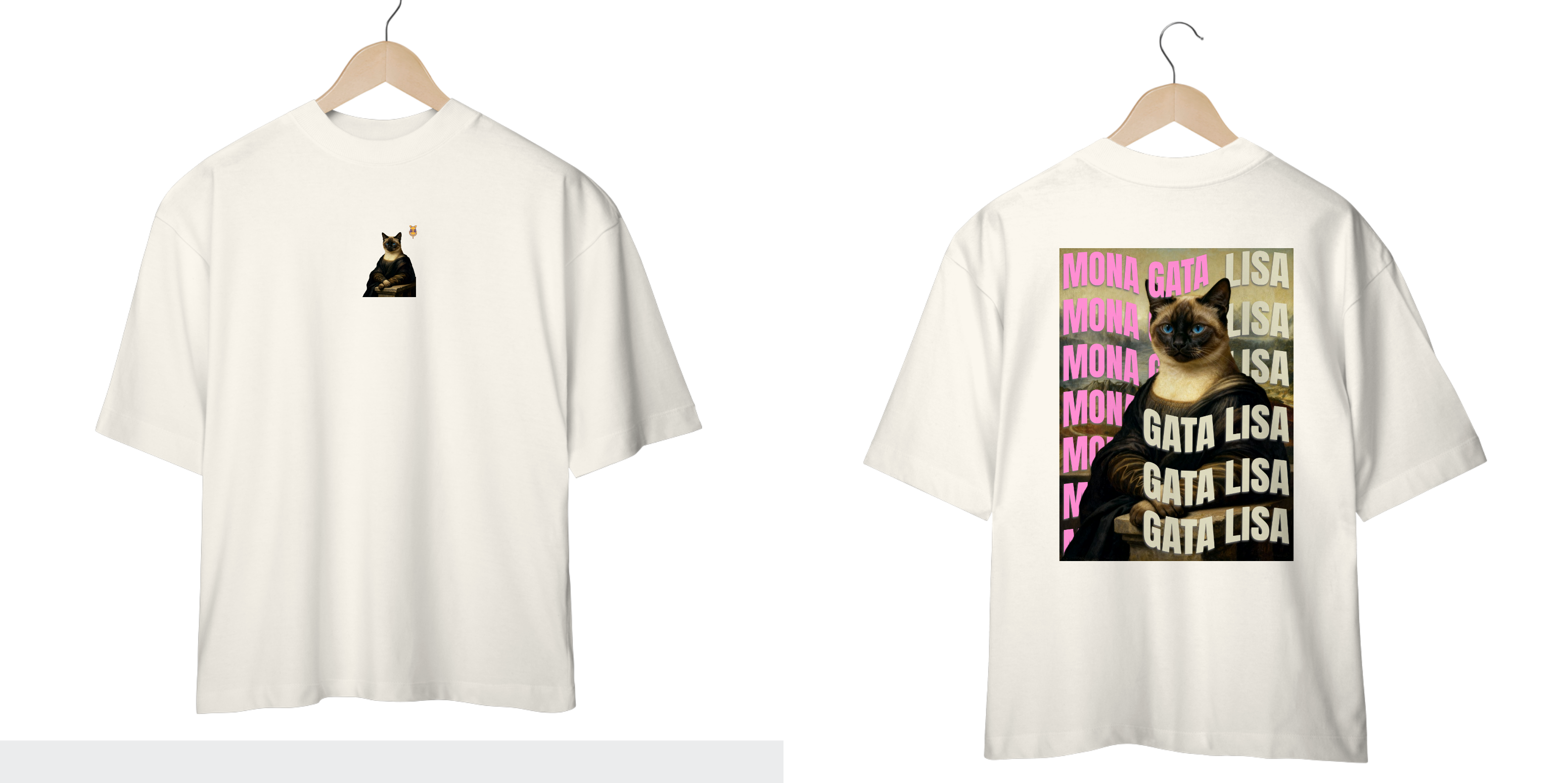 Nome do produto: Camiseta Oversized - Gata Lisa