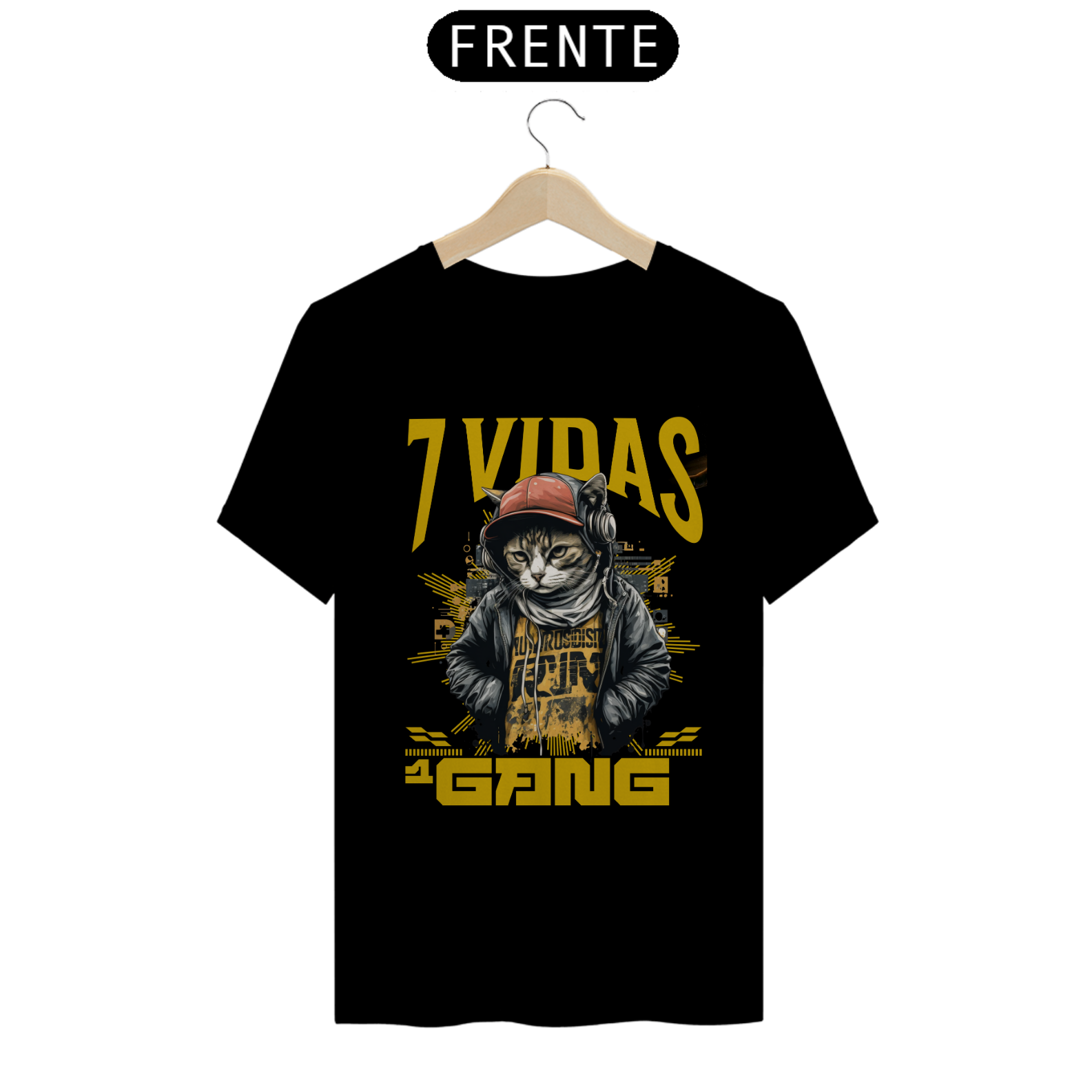 Nome do produto: camiseta - 7 Vidas Gang