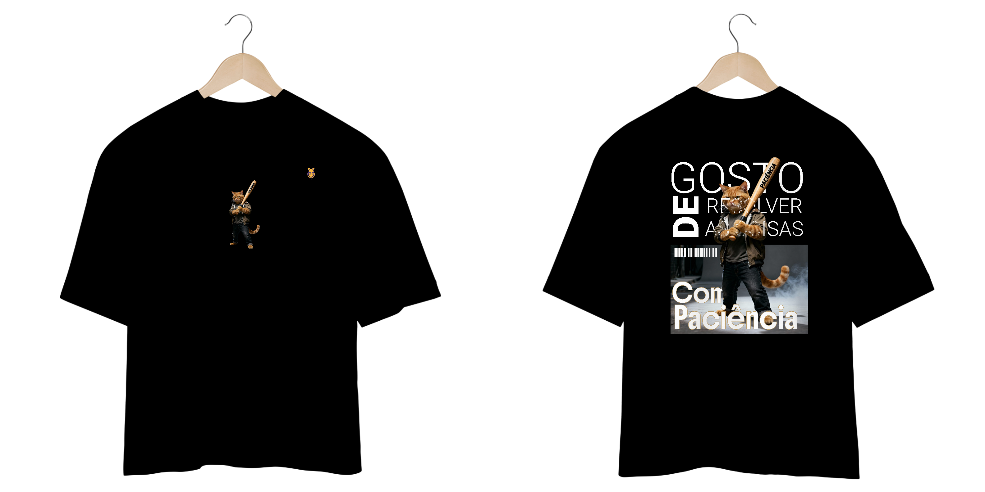 Nome do produto: Camiseta Oversized - Amarelinho Paciente (escura)