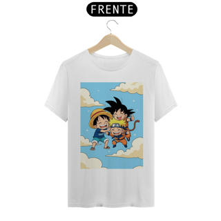 Camiseta - Goku, Naruto, Luffy