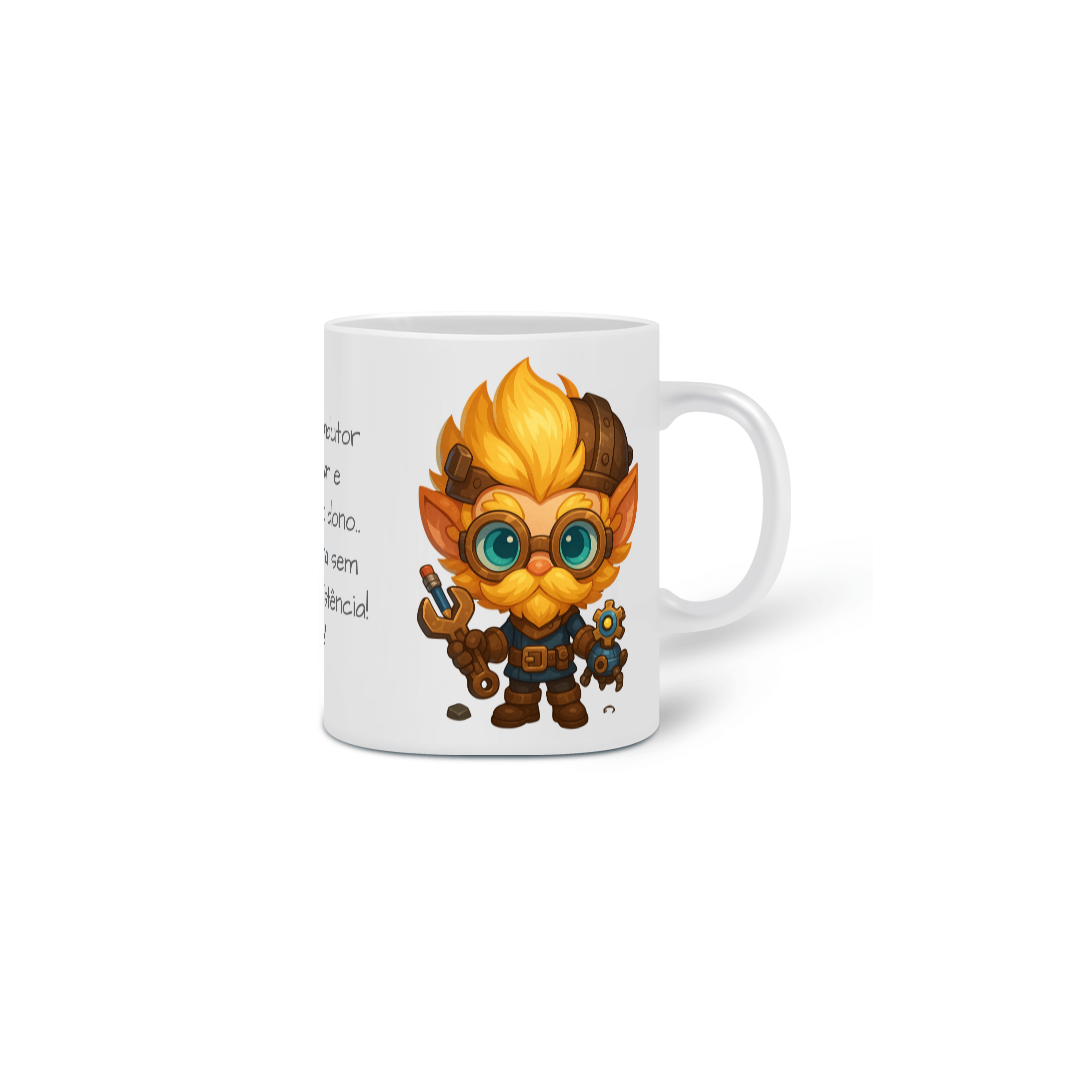Caneca Heimerdinger piadista - League of Legends/Arcane