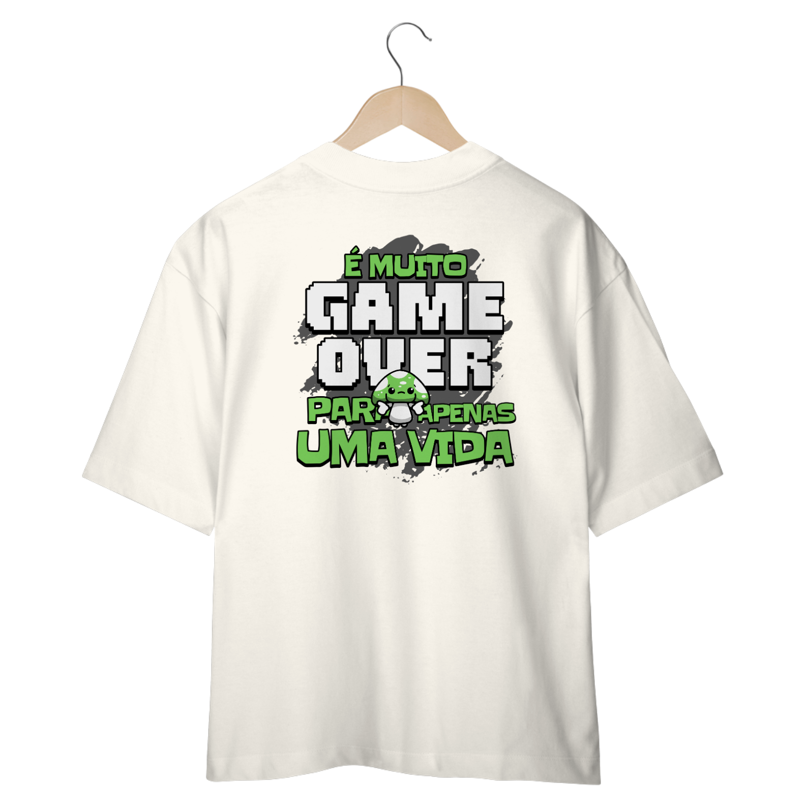 Oversized (costas) - É muito game over para apenas uma vida