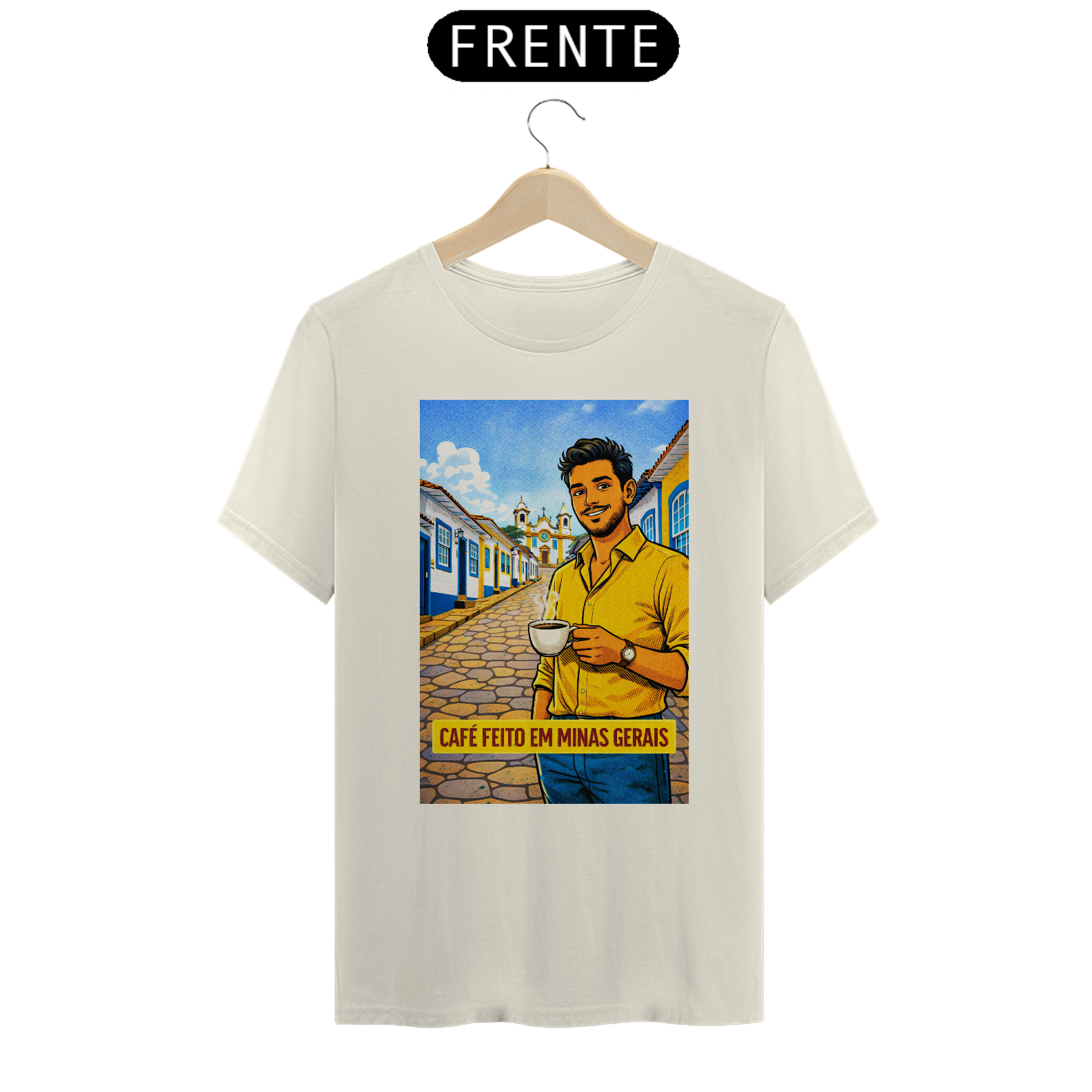 Camiseta Café Feito em Minas Gerais