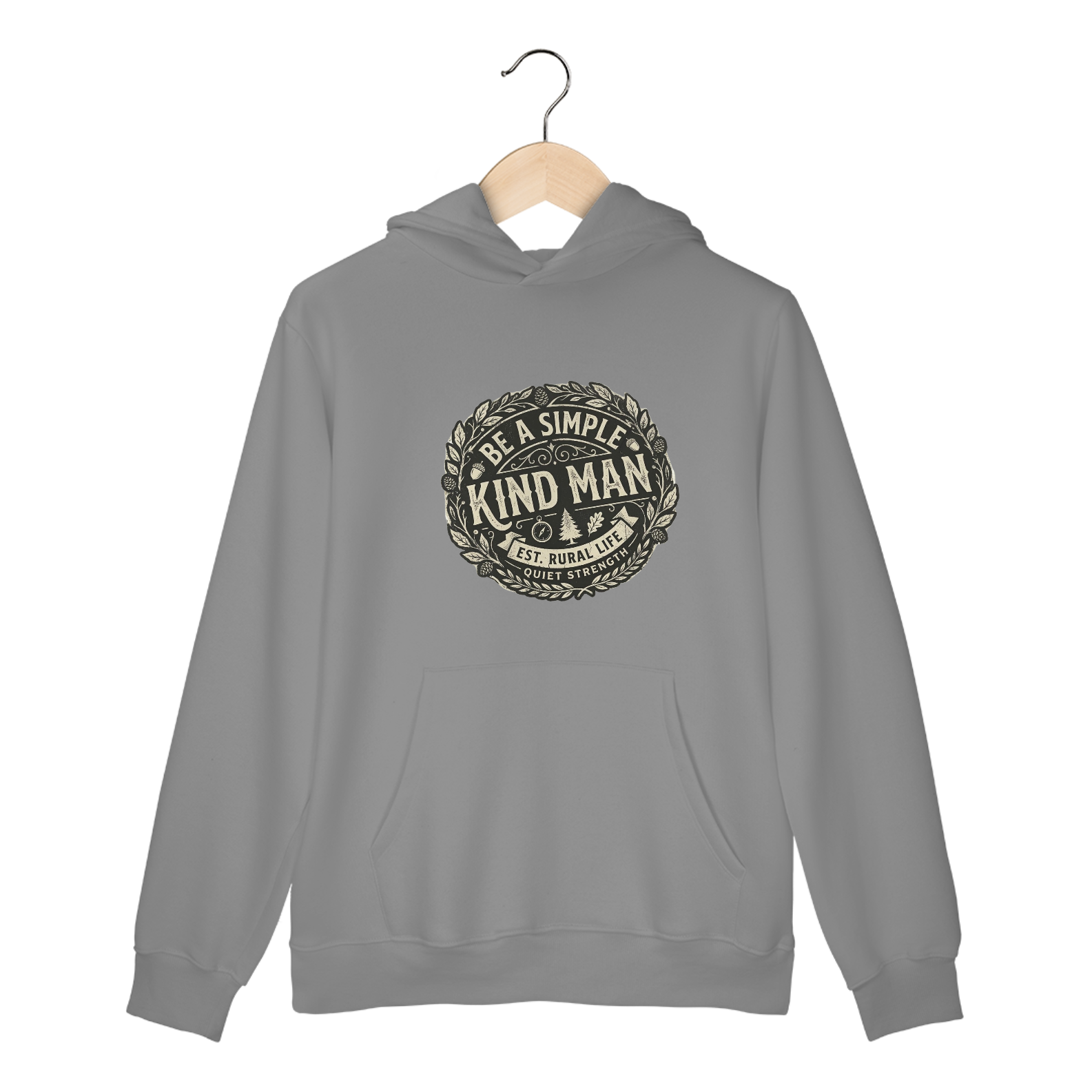 Nome do produto: Moletom com Bolso Be a Simple Kind Man