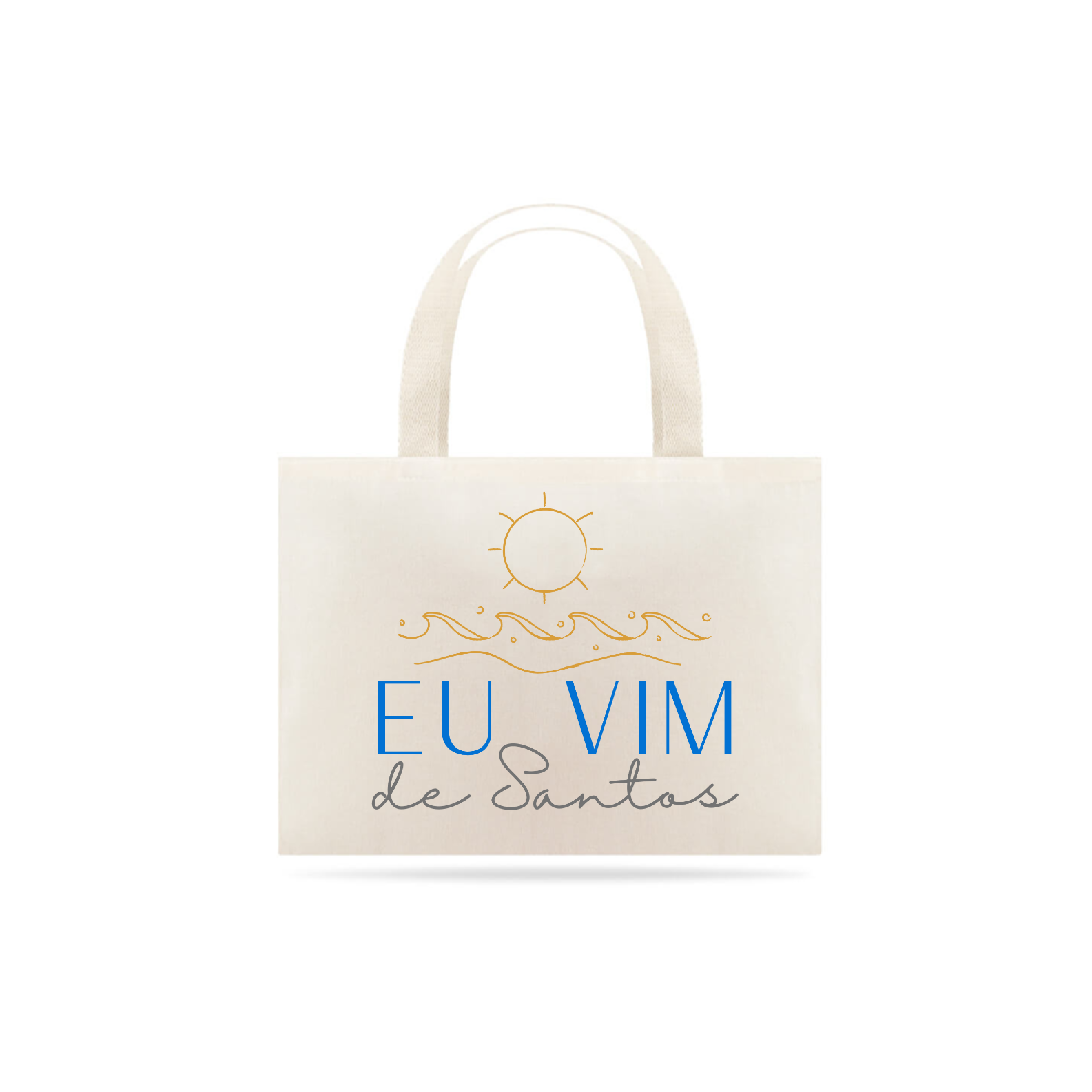 Ecobag - Eu Vim de Santos - Sol