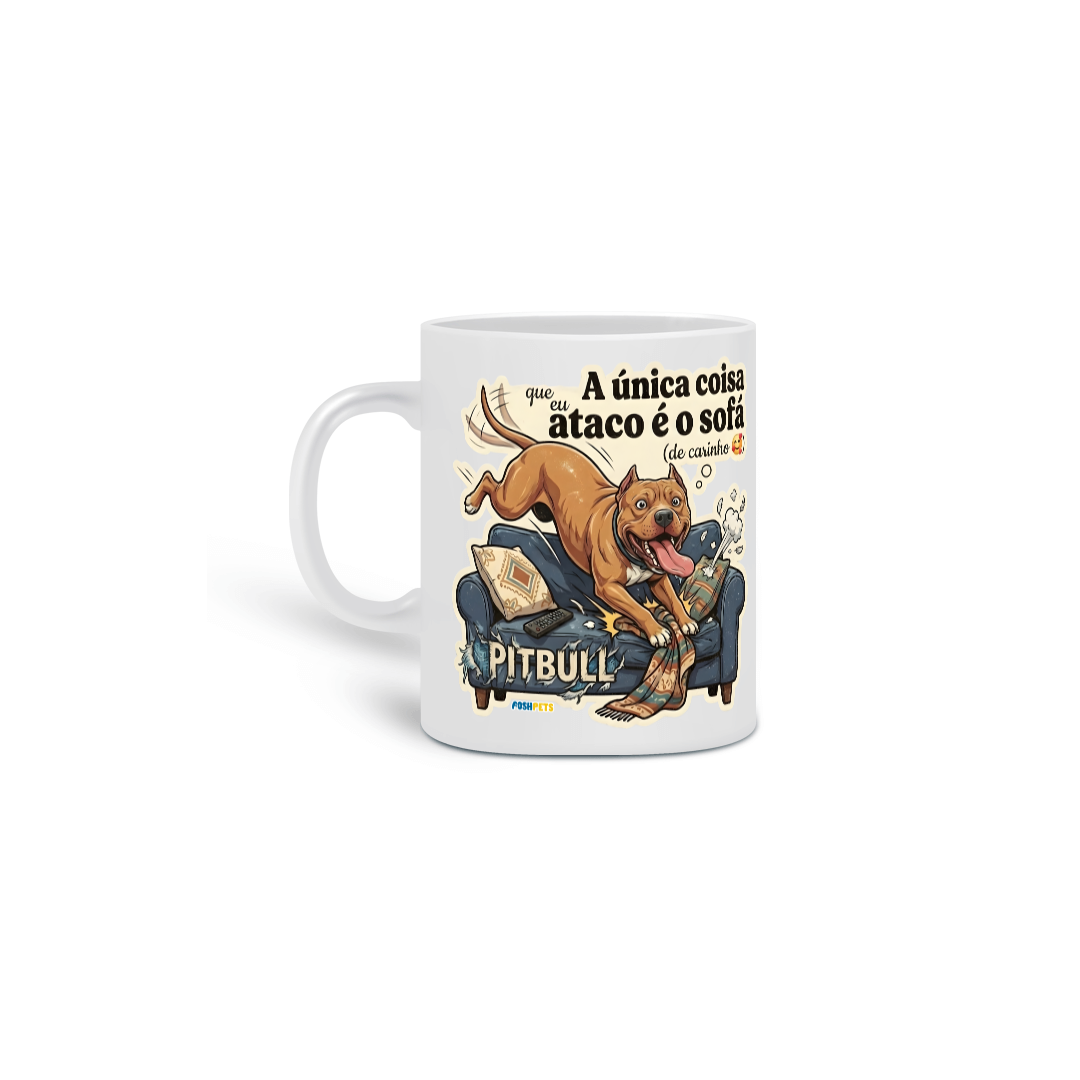 Caneca Pitbull #stickerpaws