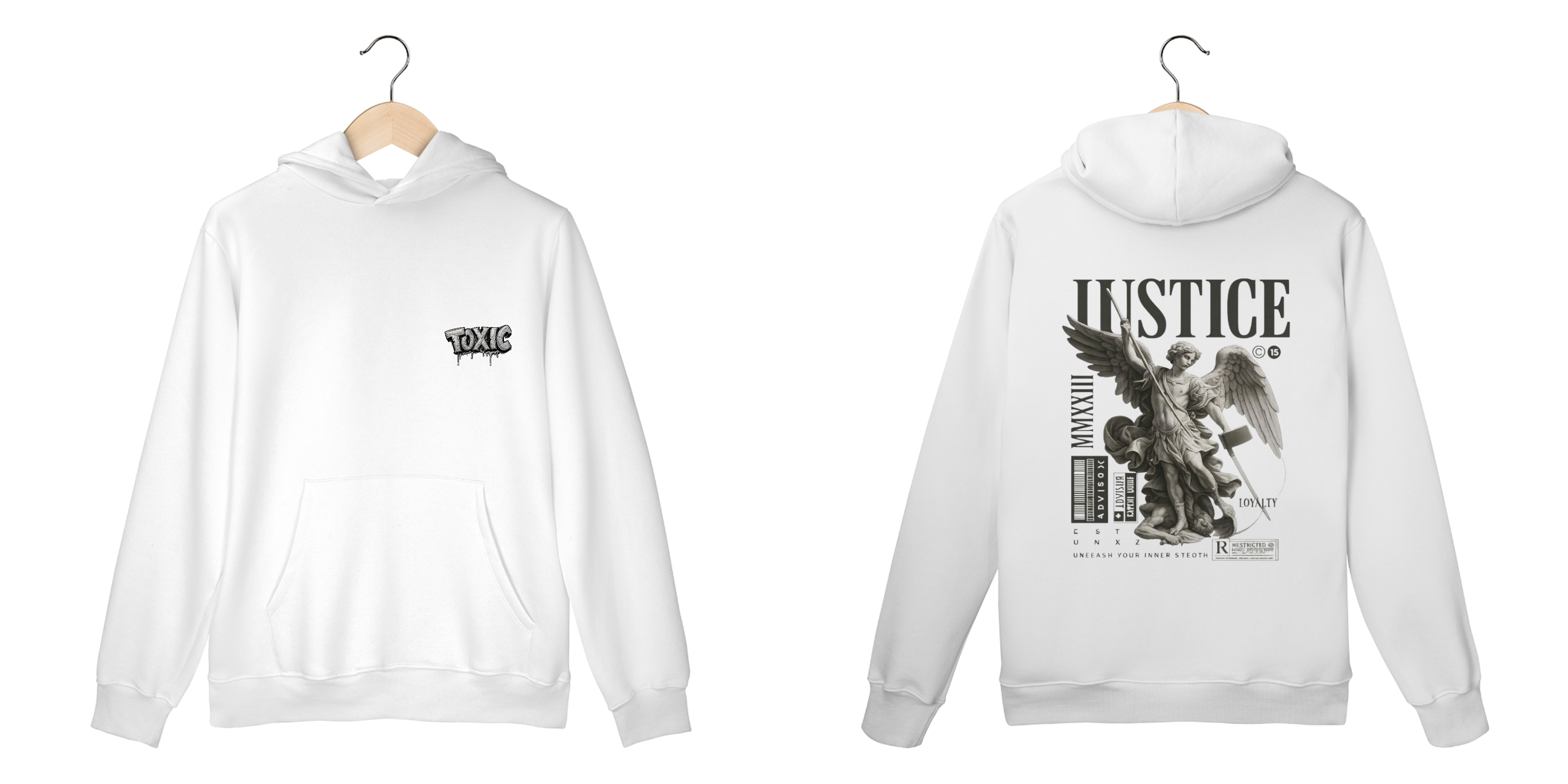 Nome do produto: Moletom Prime Canguru toxic injustice streetwear