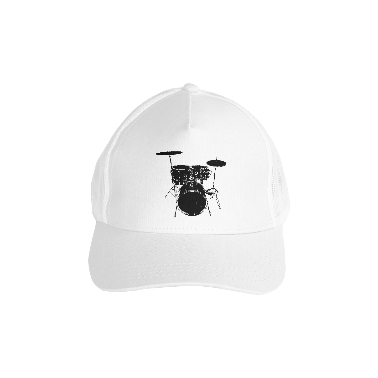 Nome do produto: BONÉ AMERICANO BATERIA - BRANCO