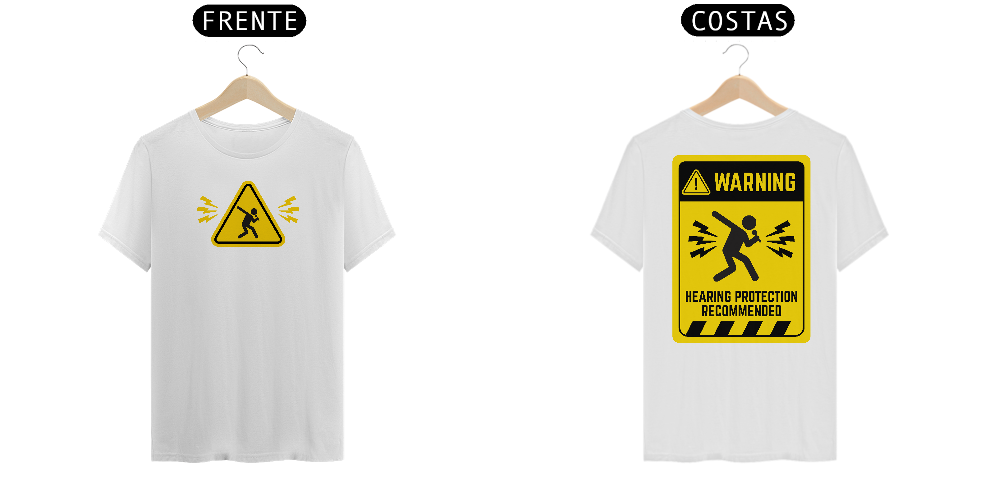 CAMISETA WARNING VOCALISTA - BRANCA