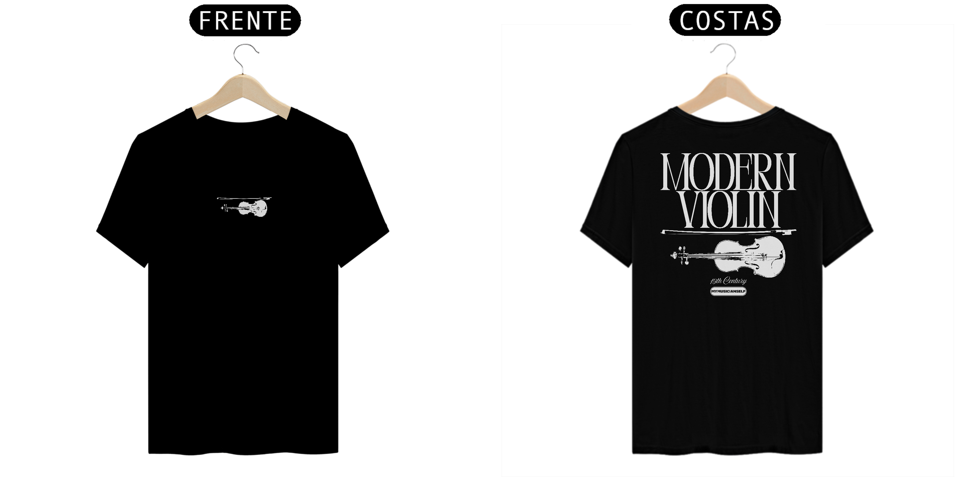 Nome do produto: CAMISETA MODERN VIOLIN - PRETA