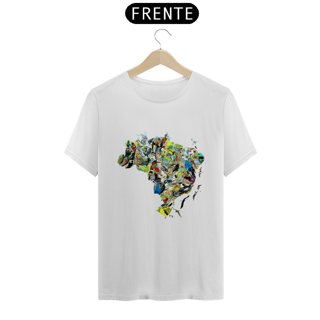 Camiseta | Mapa das aves ameaçadas do Brasil