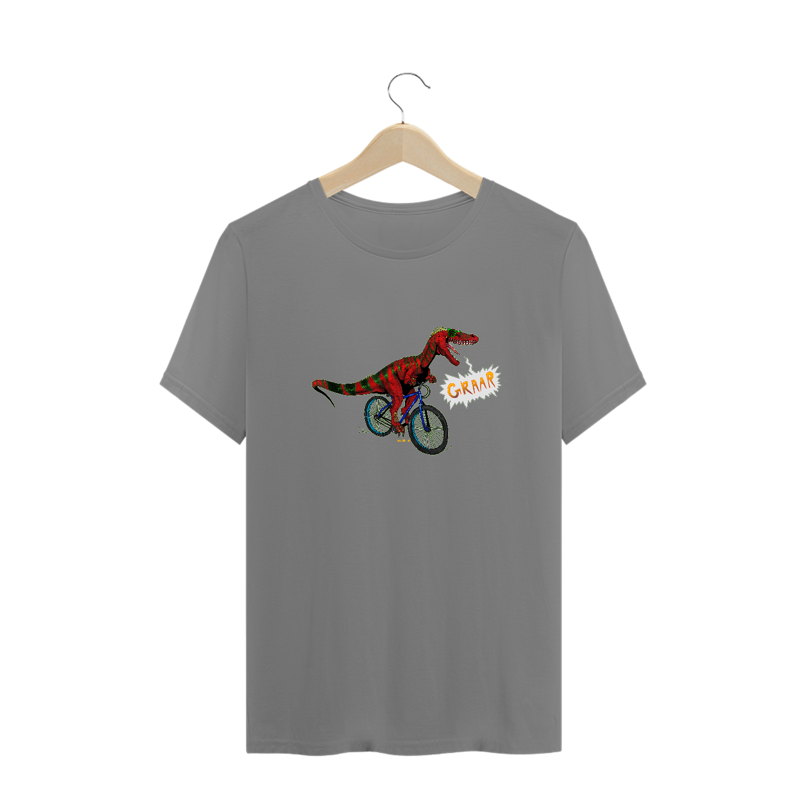 Camiseta Staurikosaurus Ciclista Plus Size