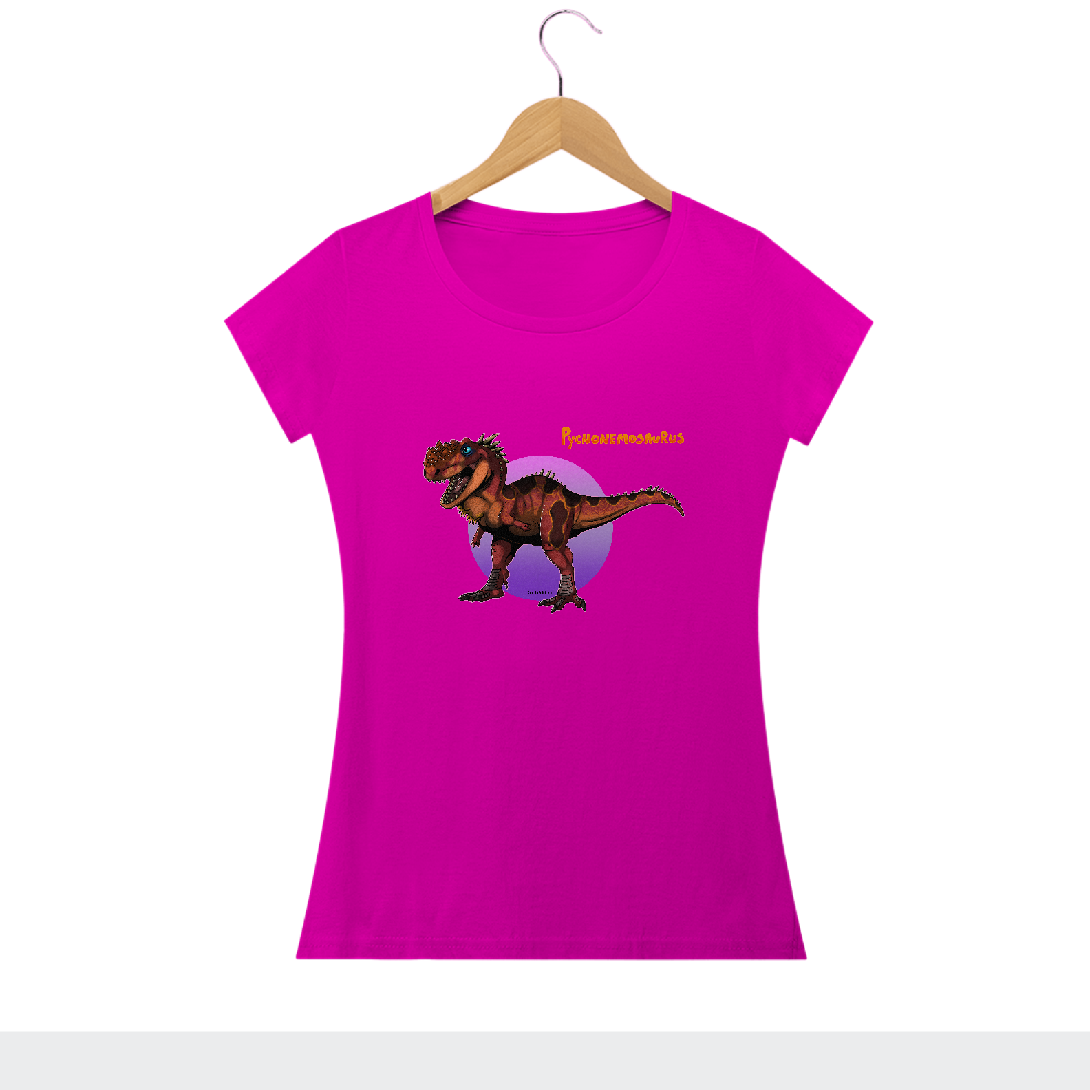 Camiseta Feminina Dinossauro Pycnonemosaurus