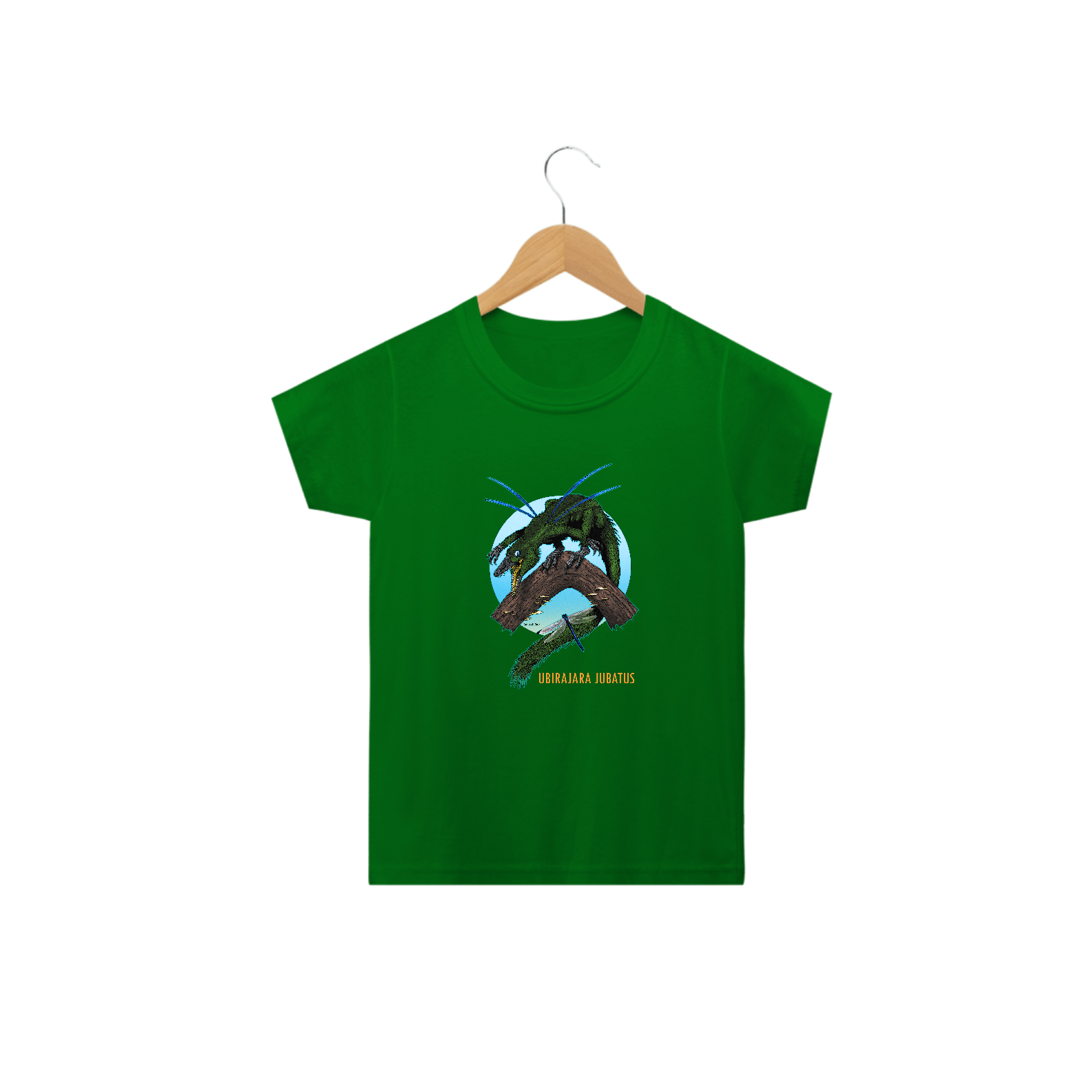 Nome do produto: Camiseta Infantil Ubirajara jubatus