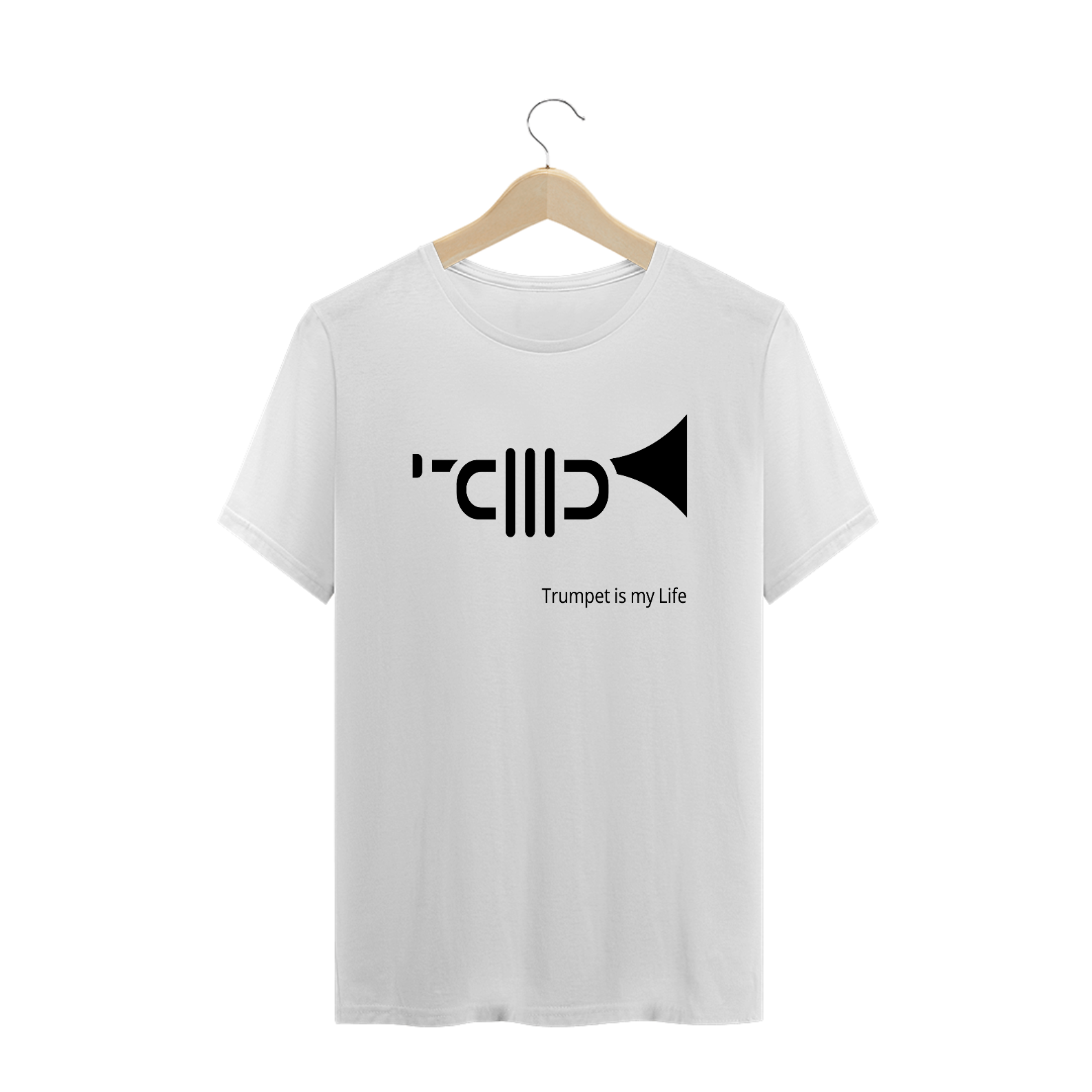 Nome do produto: Camiseta - Trumpet is my life - Branca