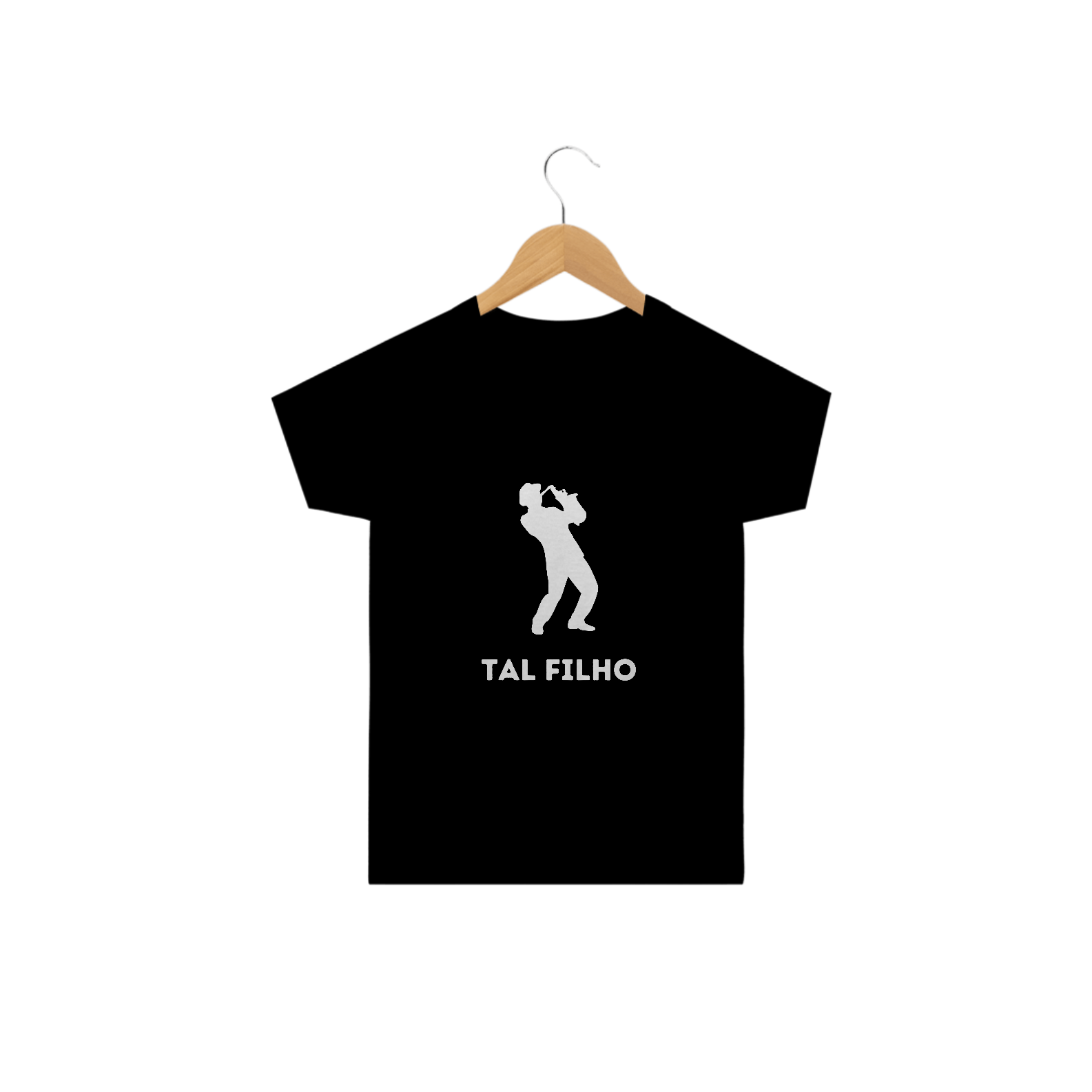 Nome do produto: Camiseta Infantil Tal Filho Preta