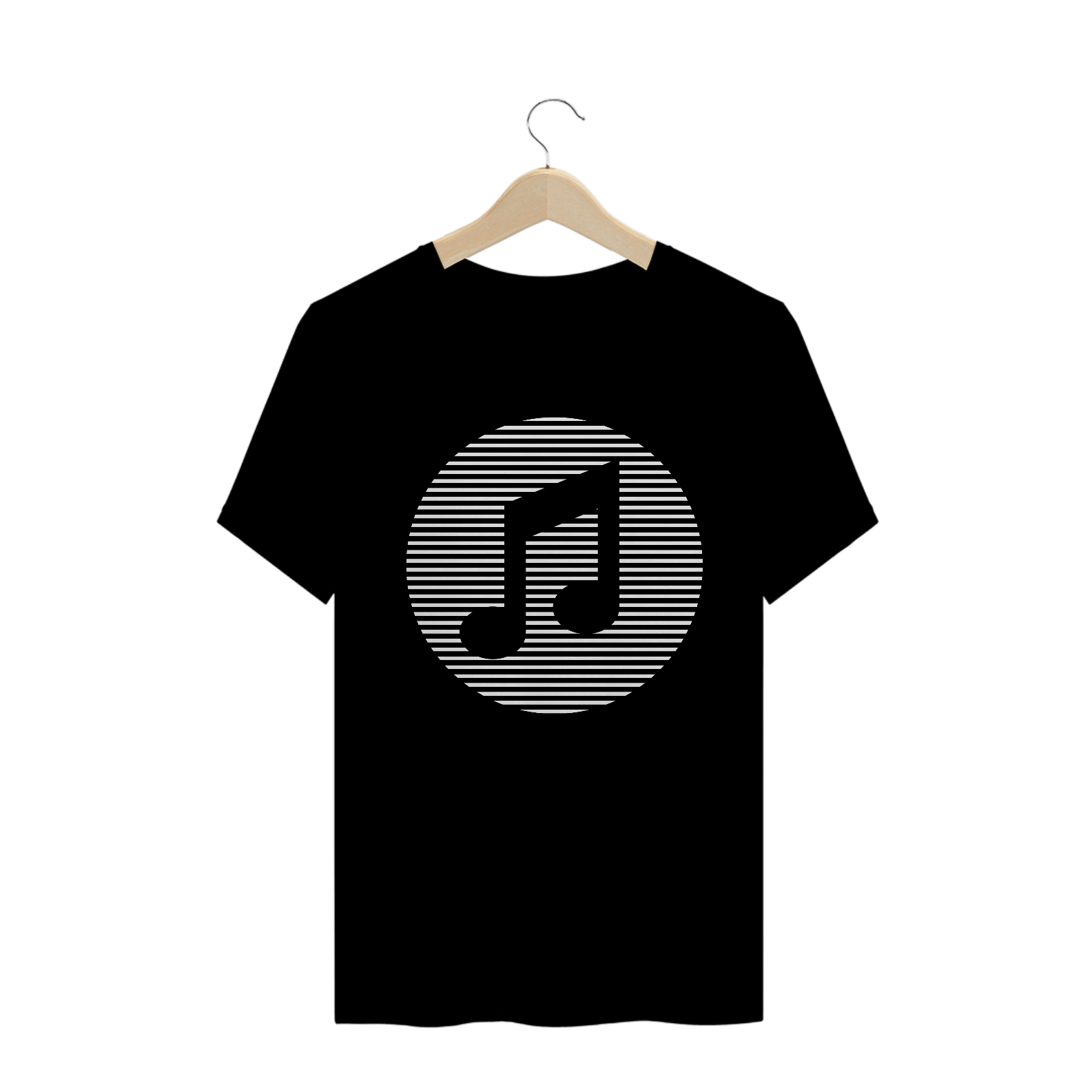 Nome do produto: Camiseta colcheia preta