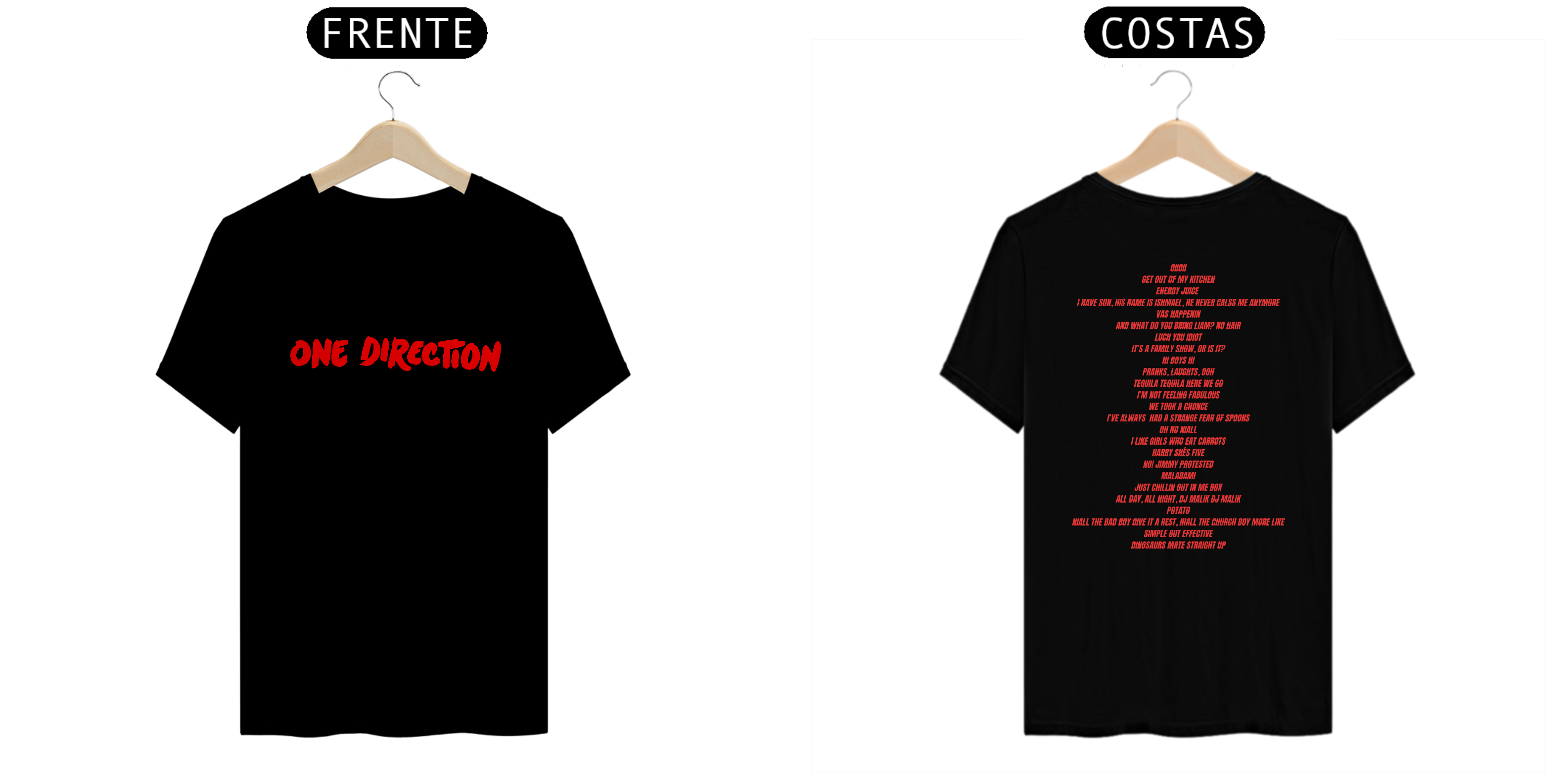 Nome do produto: Camiseta One Direction