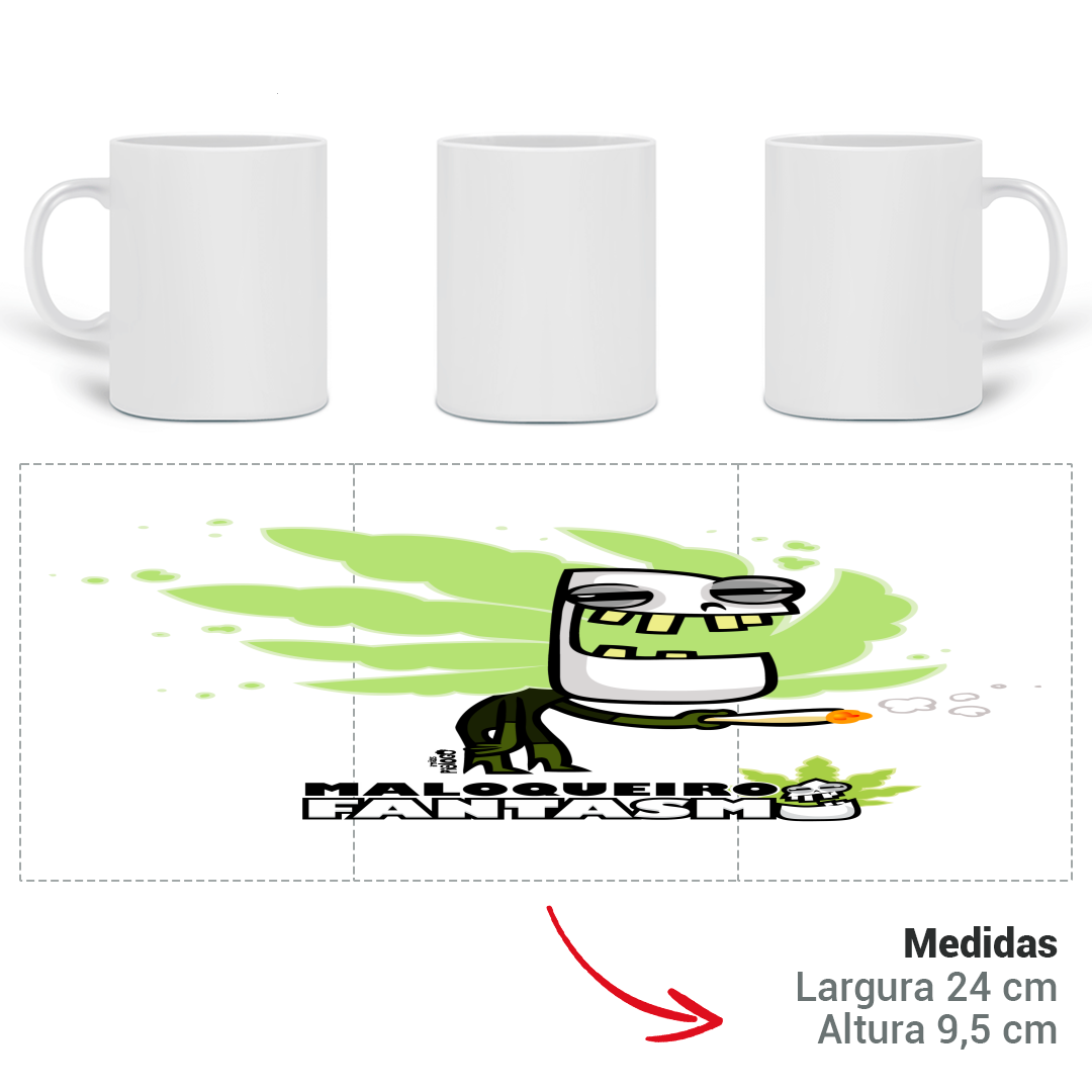 Nome do produto: Caneca Maloqueiro Fantasma