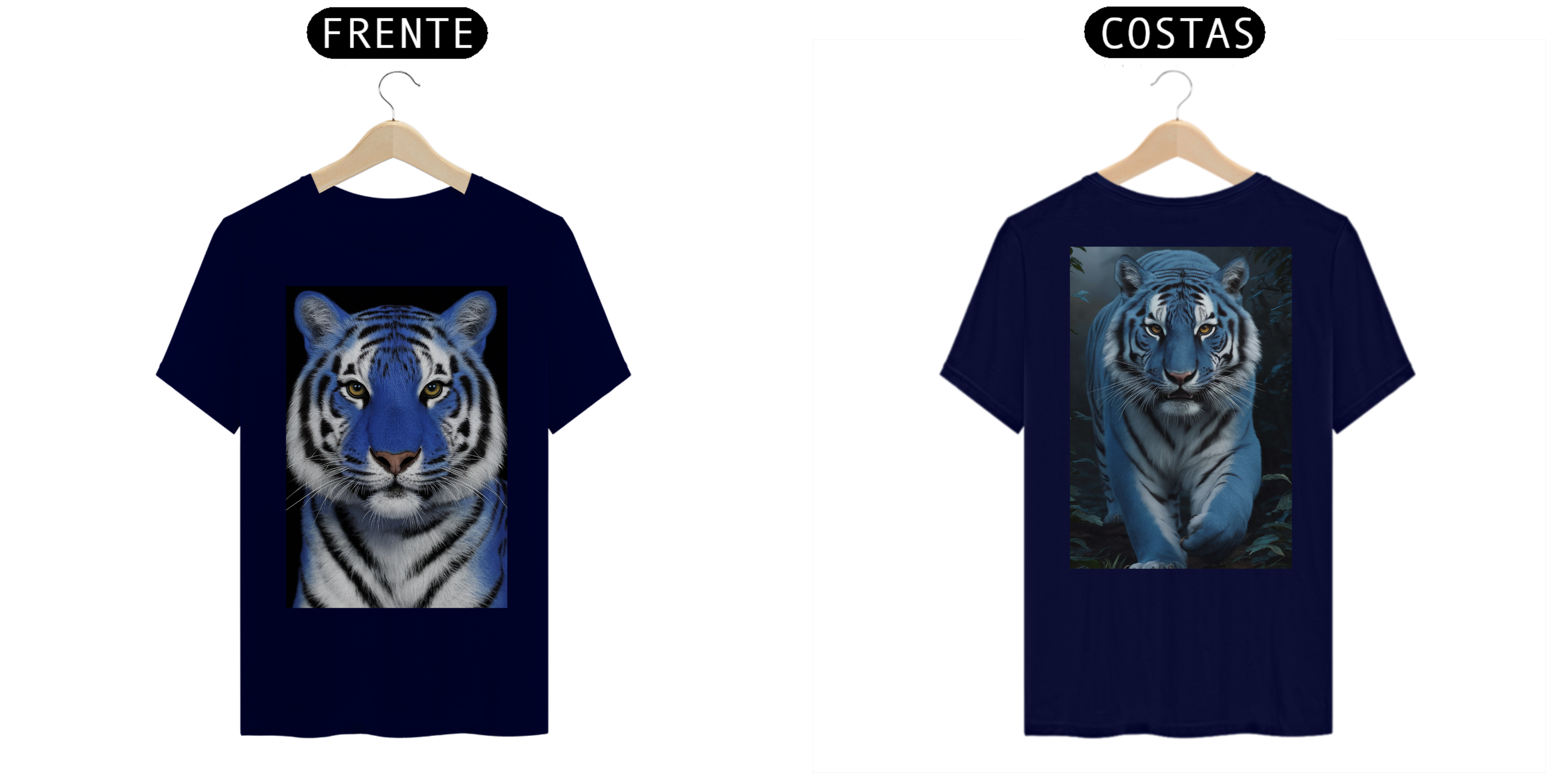 Nome do produto: [ESPECIAL] Tigre Azul [Imagem Criada - Frente e Verso]