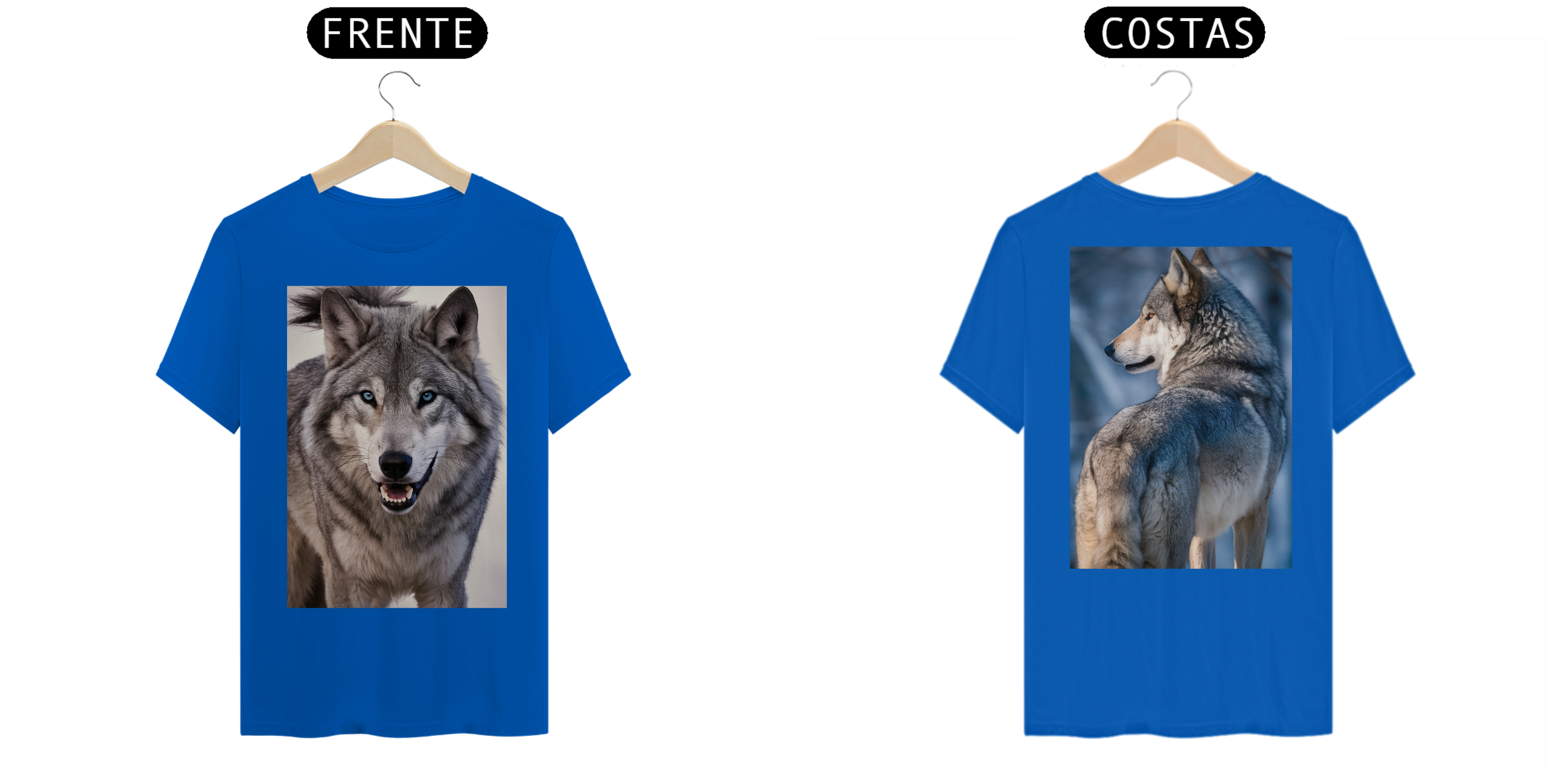 Nome do produto: [ESPECIAL] Lobo Cinzento [Frente e Verso]