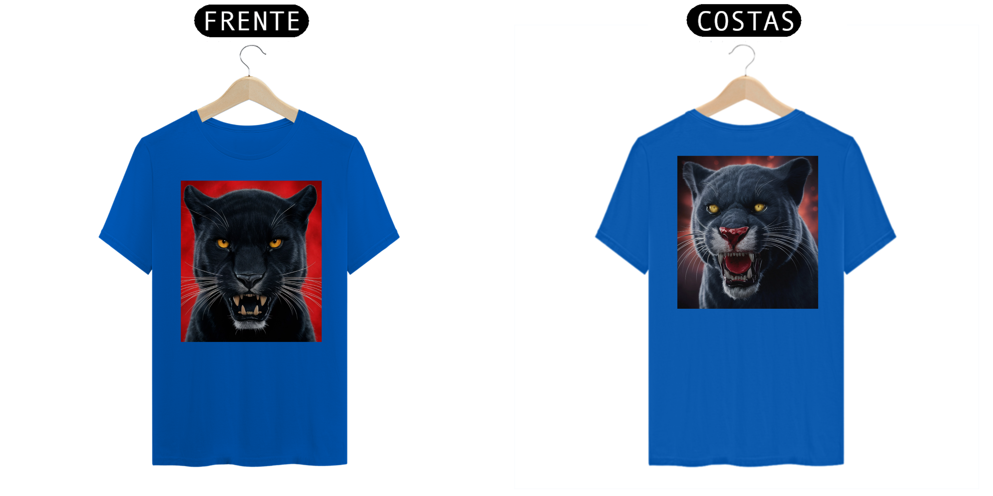 Nome do produto: [ESPECIAL] Pantera Negra [FRENTE E COSTAS]