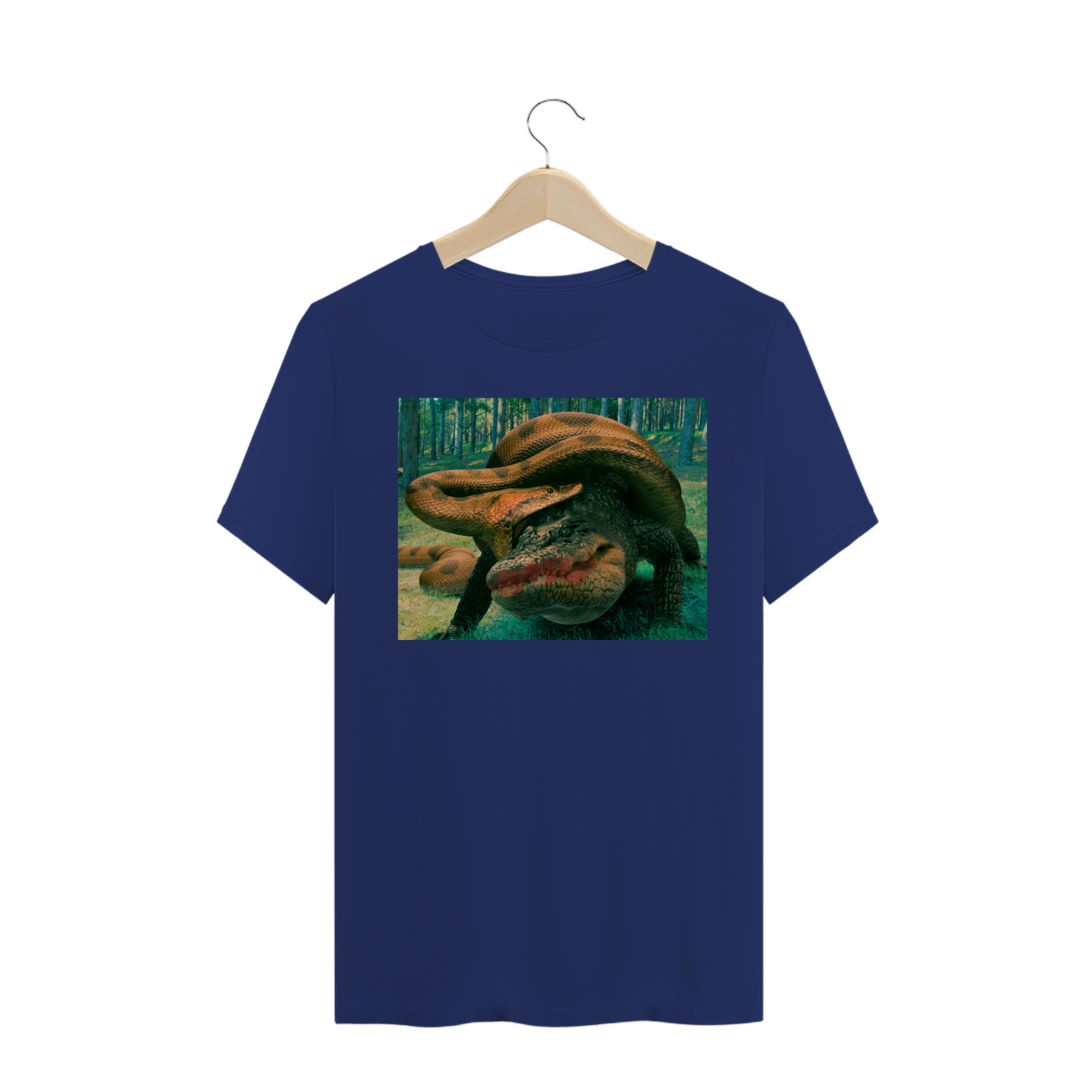 Nome do produto: ANACONDA VS CROCODILIANO (ILUSTRAÇÃO)