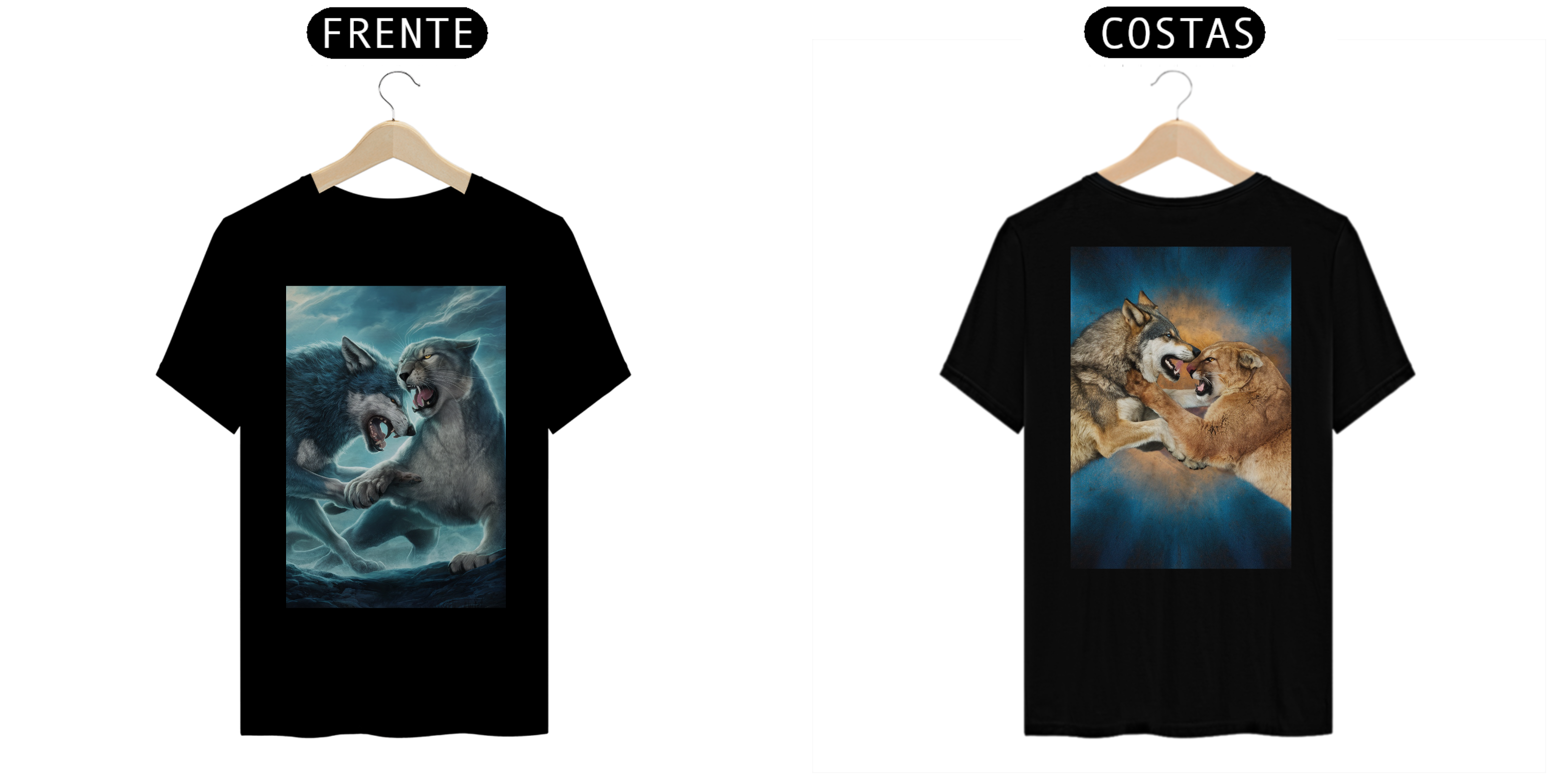 Nome do produto: [ESPECIAL] Lobo X Puma [Frente e Verso]