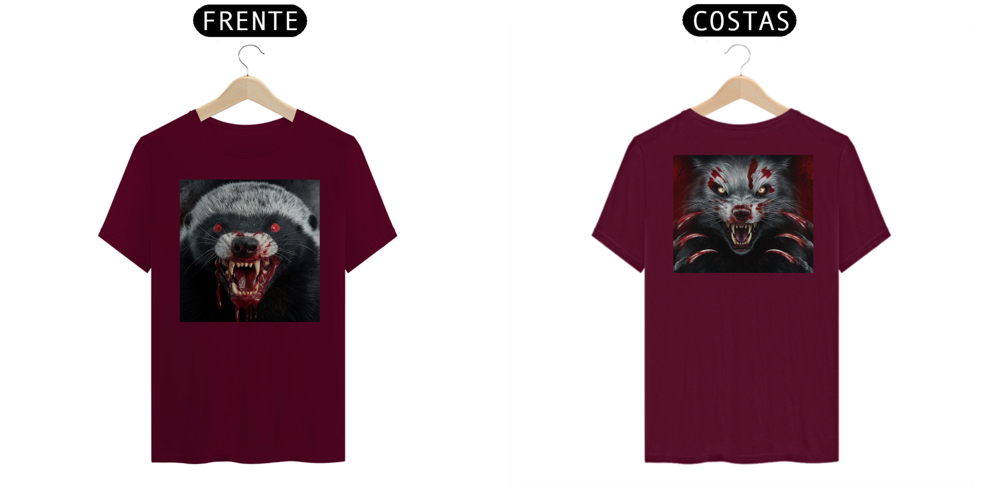 Nome do produto: [ESPECIAL] Arte de Texugos / Texugo do Mel [FRENTE E COSTAS]