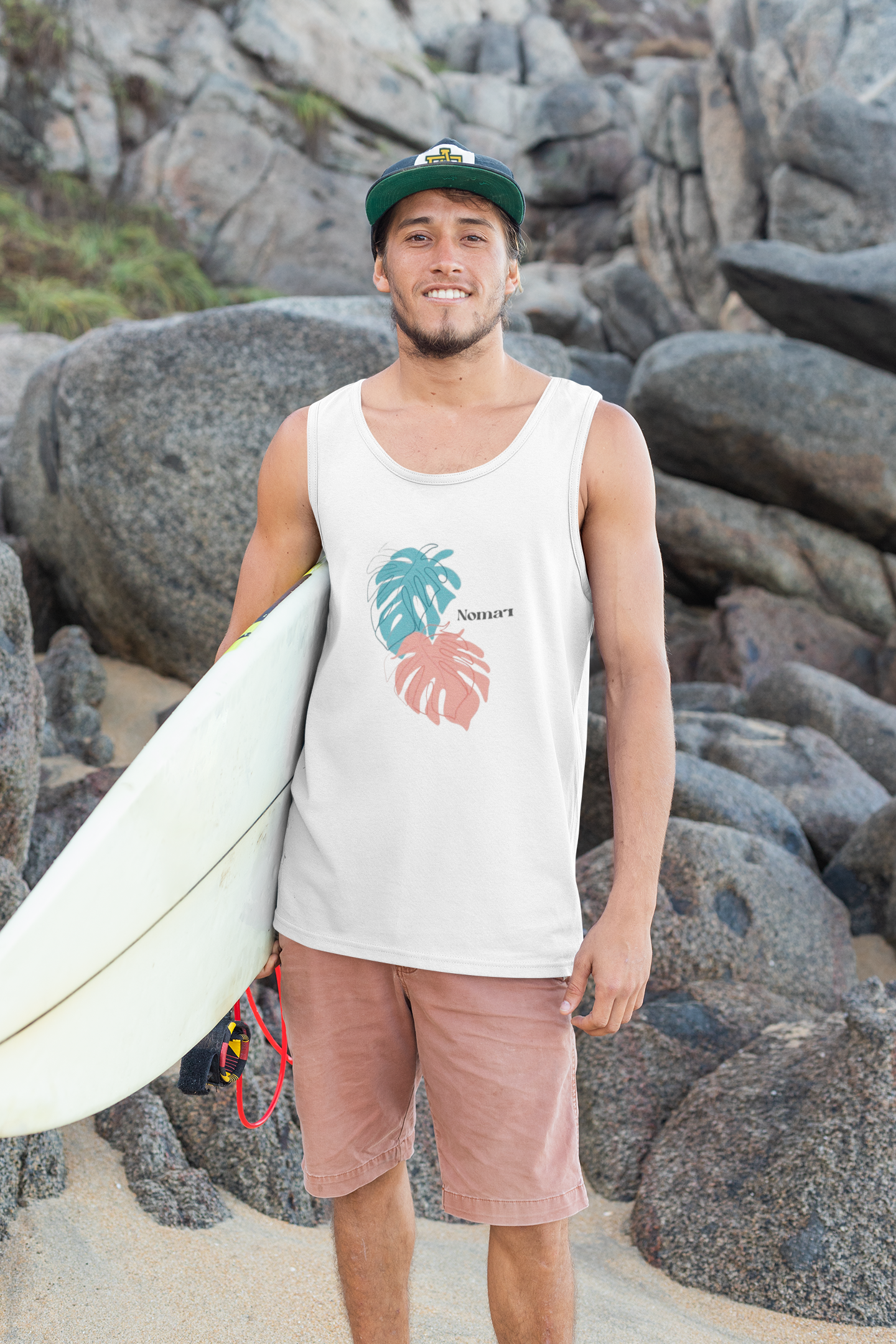 Nome do produto: Regata Nomar - Verão Folhas