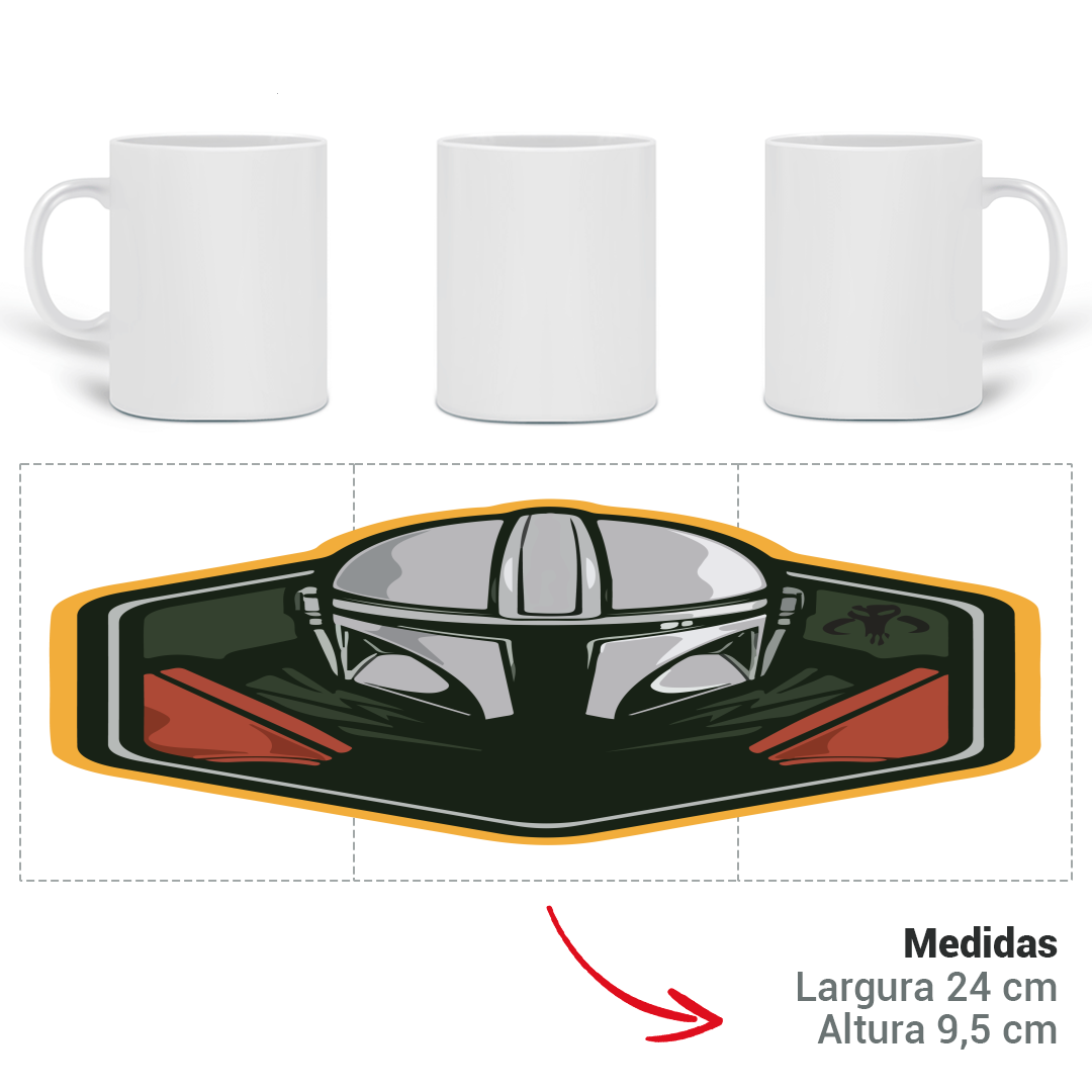 Nome do produto: Caneca Mandalorian