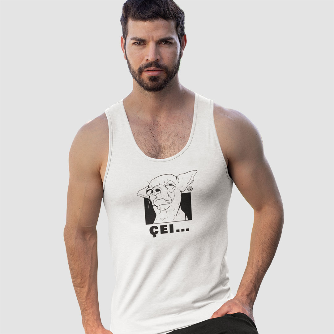 Nome do produto: Regata Branca Çei...