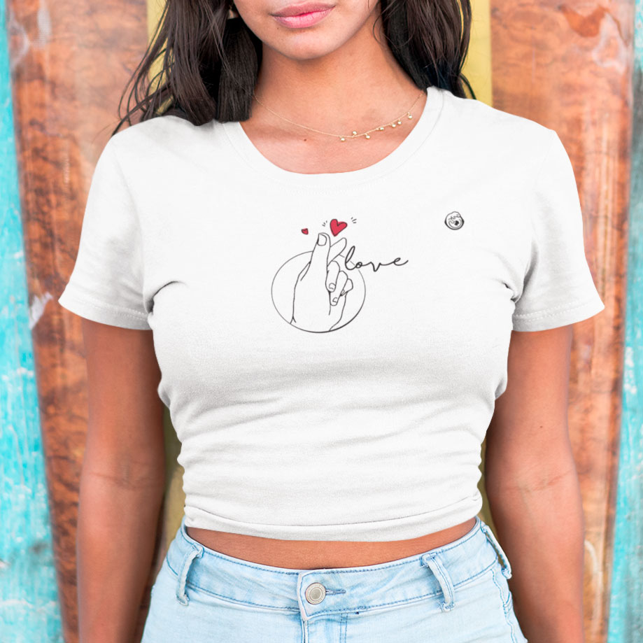 Nome do produto: Cropped Branco Love