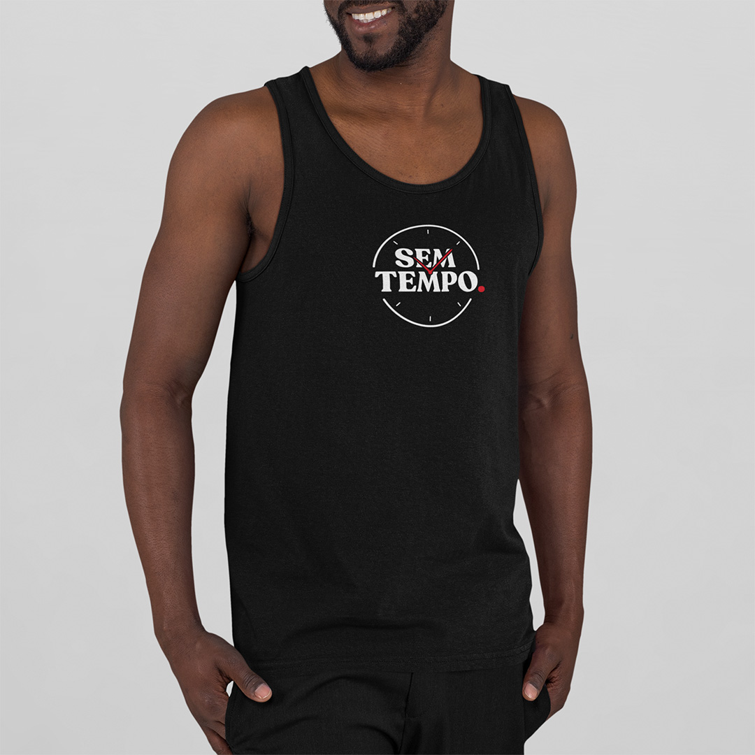 Nome do produto: Regata - Sem Tempo Preta