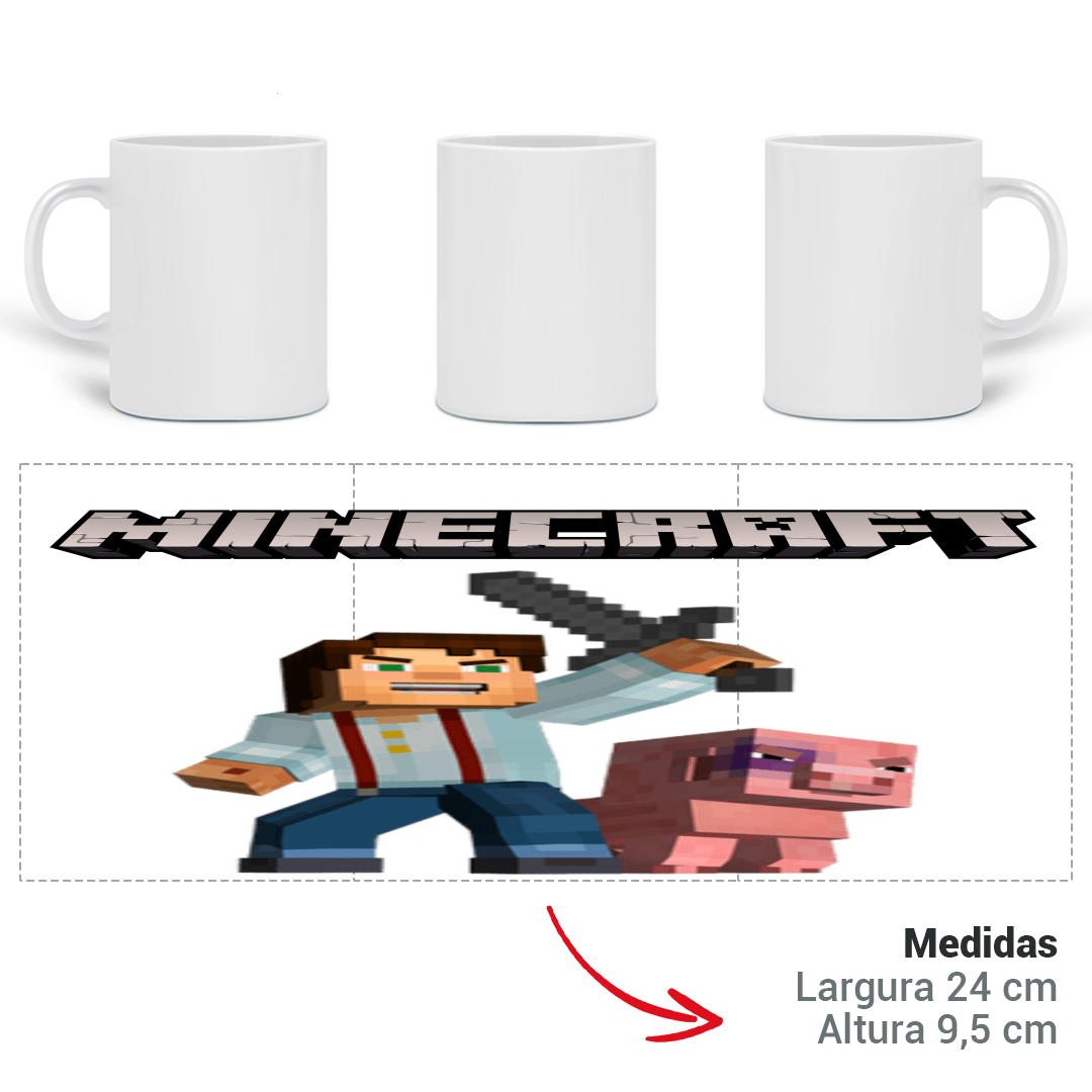 Nome do produto: CANECA MINECRAFT