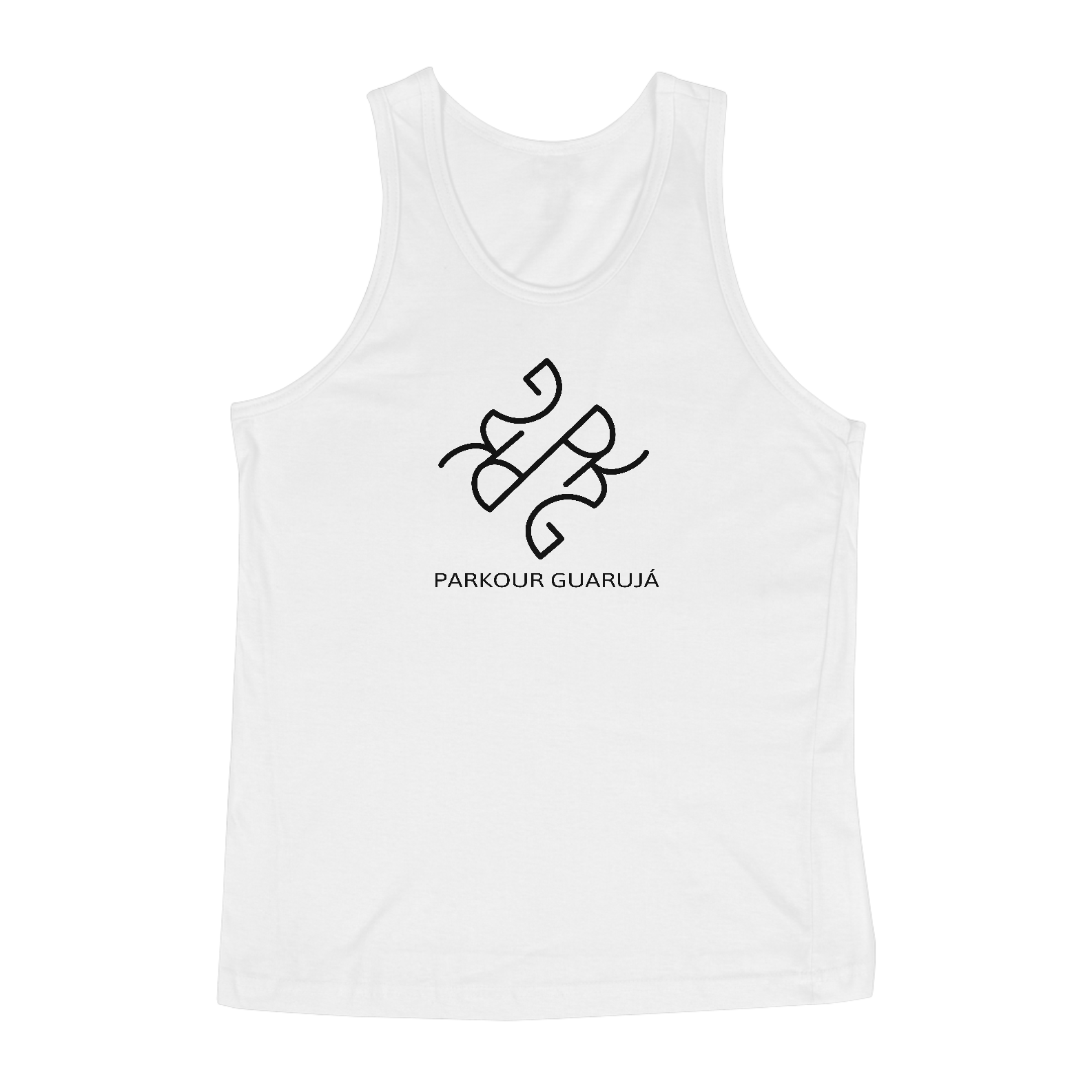 Nome do produto: Parkour Guarujá regata masculina logo prata-M001