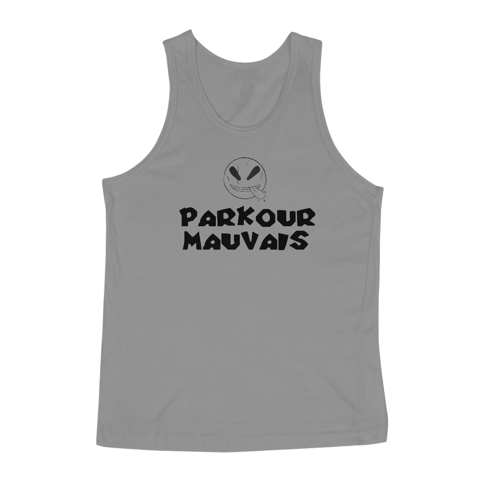 Nome do produto: Parkour Mauvais regata masculina estampa preta  -M005