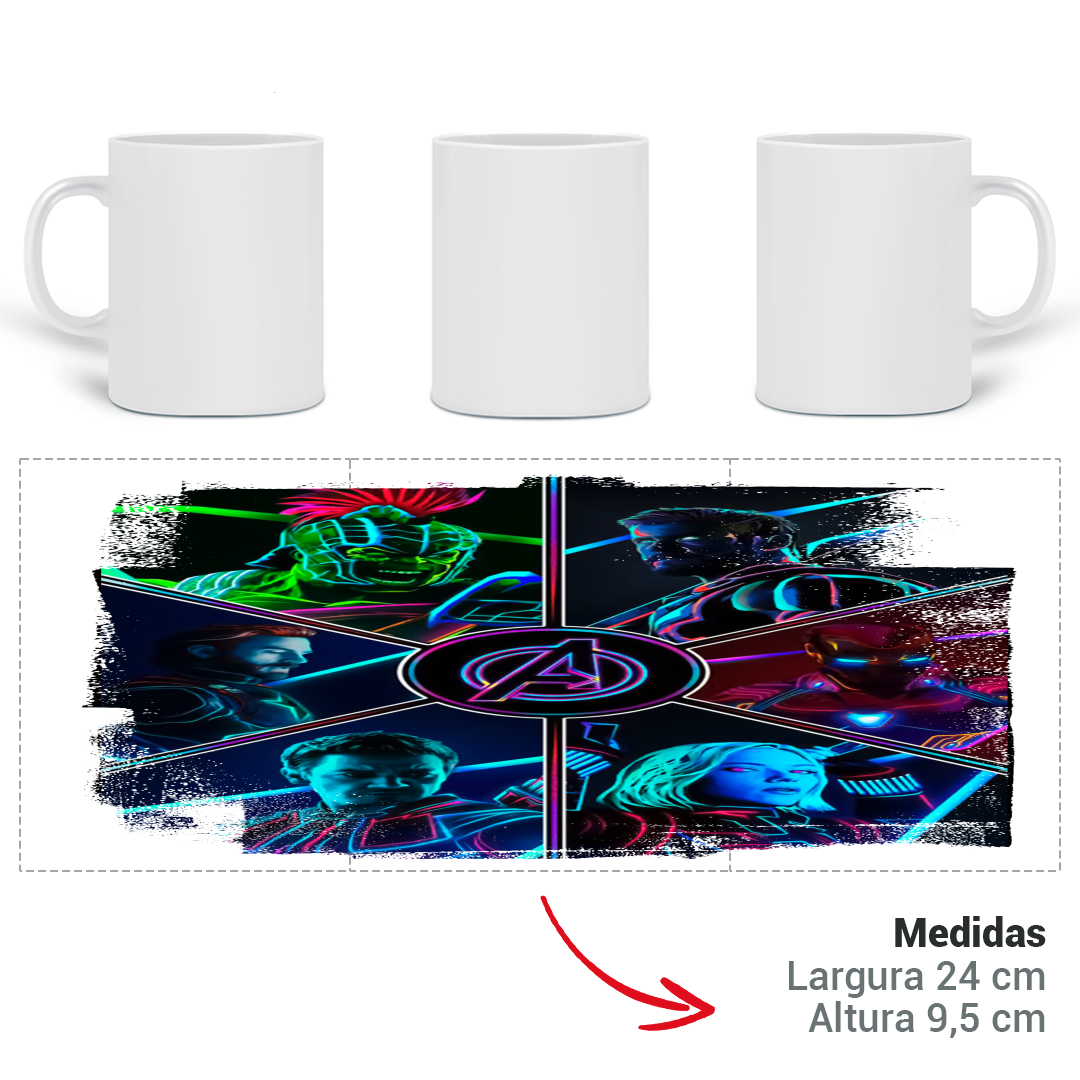 Nome do produto: Caneca - Avengers