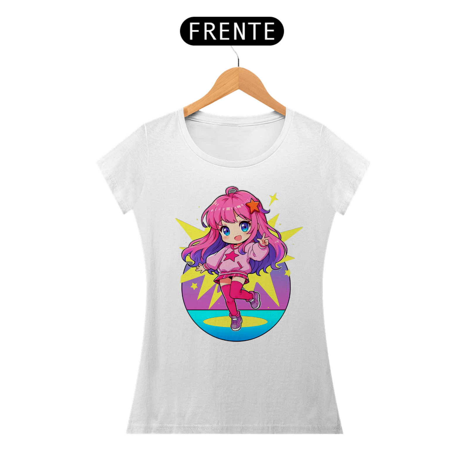 Nome do produto: T-shirt Feminina Chibi