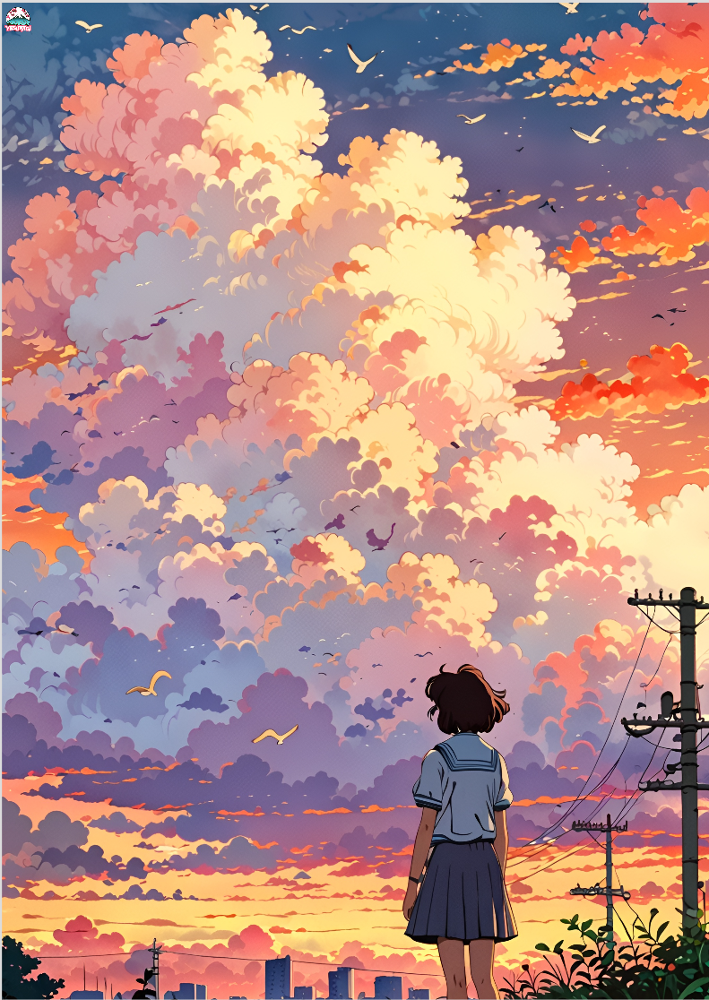 Nome do produto: Poster Sunset Megumi II