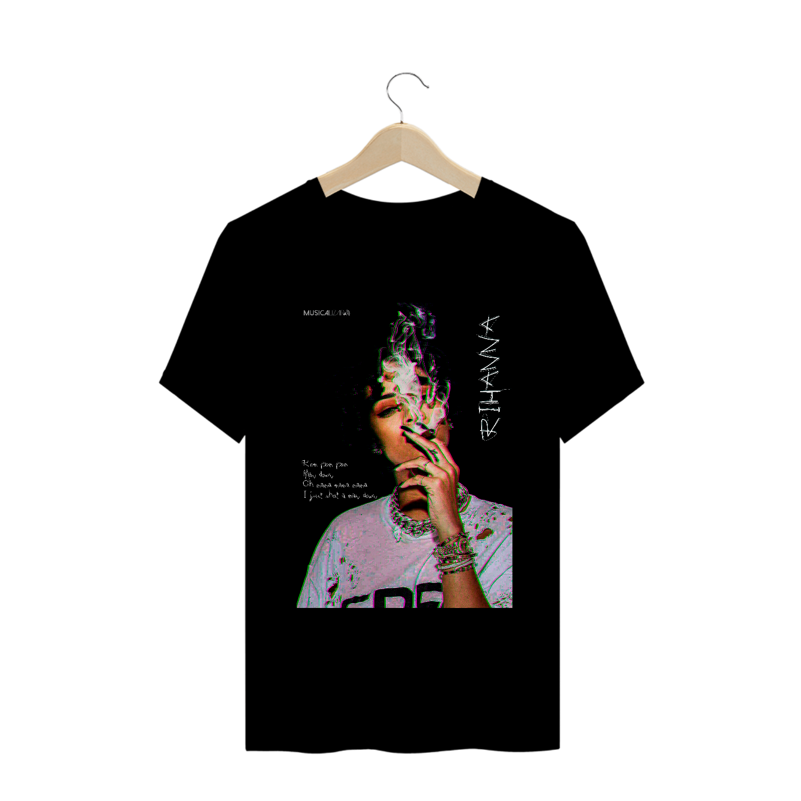 Nome do produto: Camiseta Rihanna