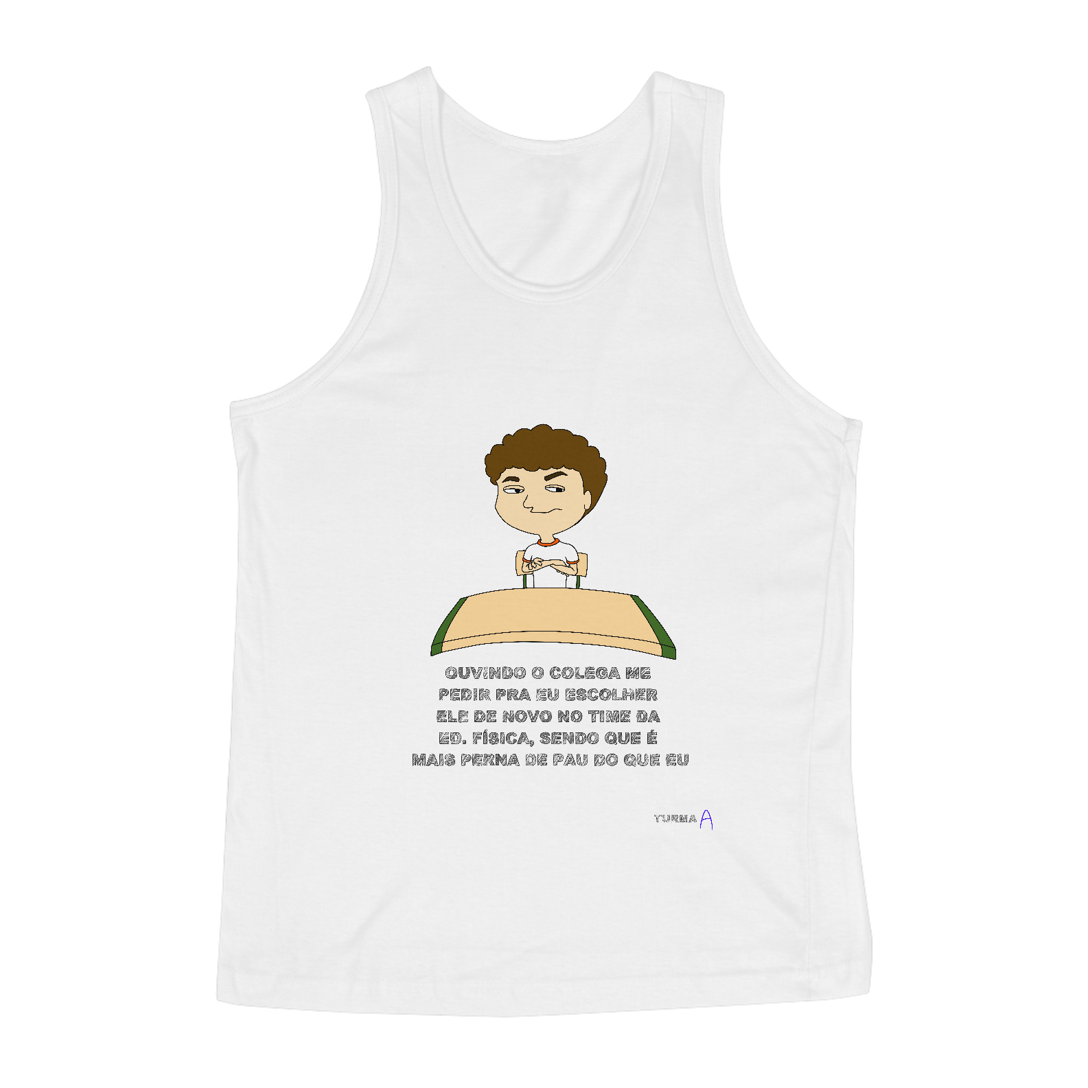 CAMISA REGATA MASCULINA QUALITY - PERNA DE PAL