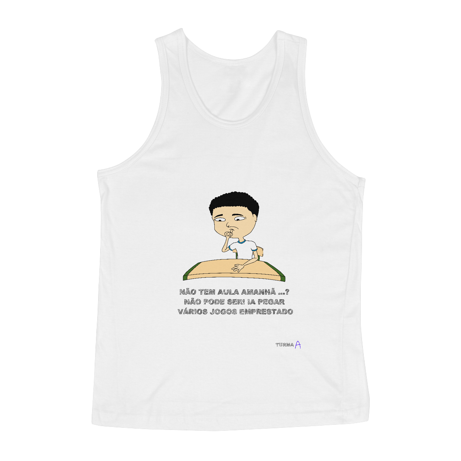 CAMISA REGATA MASCULINA QUALITY - JUSTO AMANHÃ