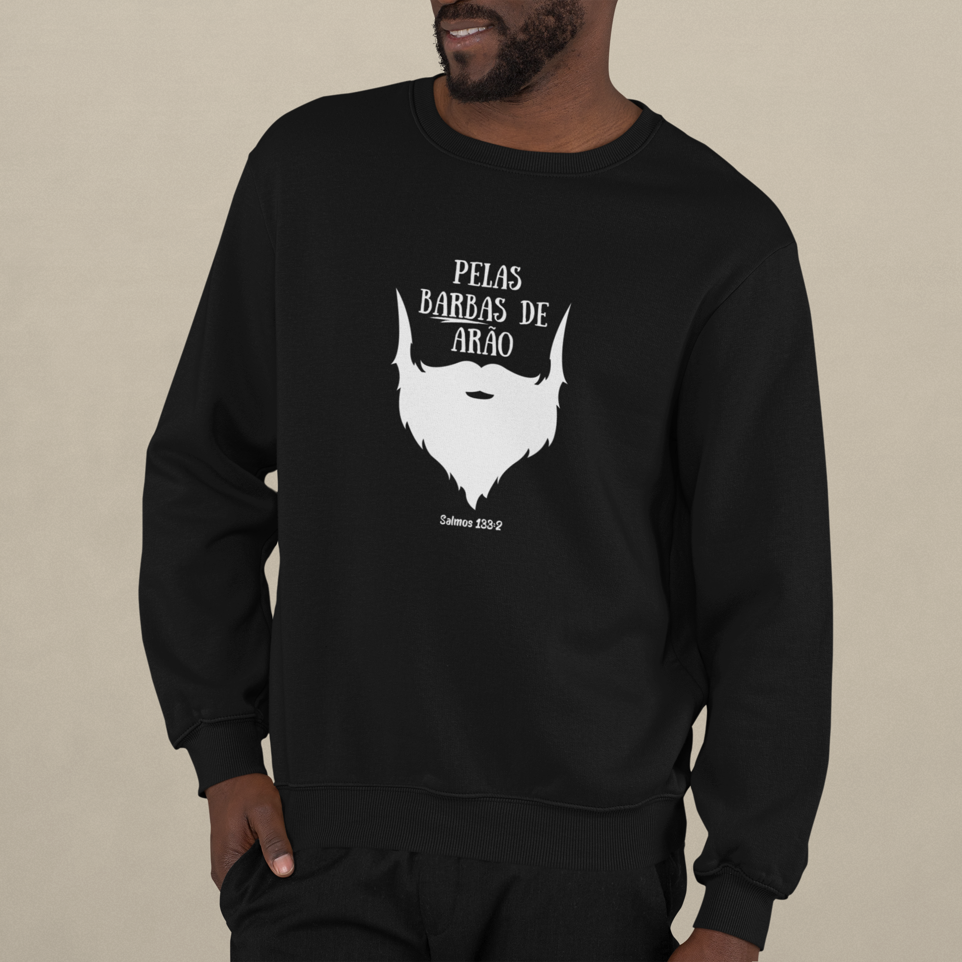 Nome do produto: Moletom unissex ´´pelas barbas de Arão´´
