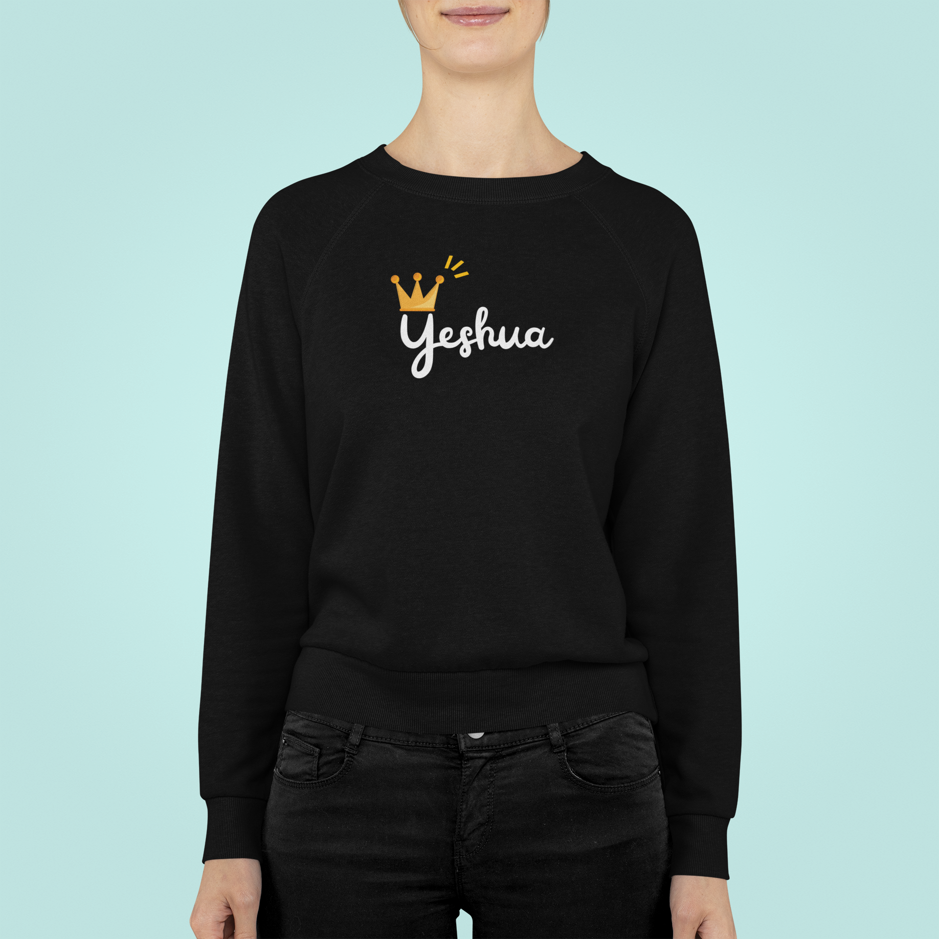 Nome do produto: Moletom unissex Yeshua com coroa 